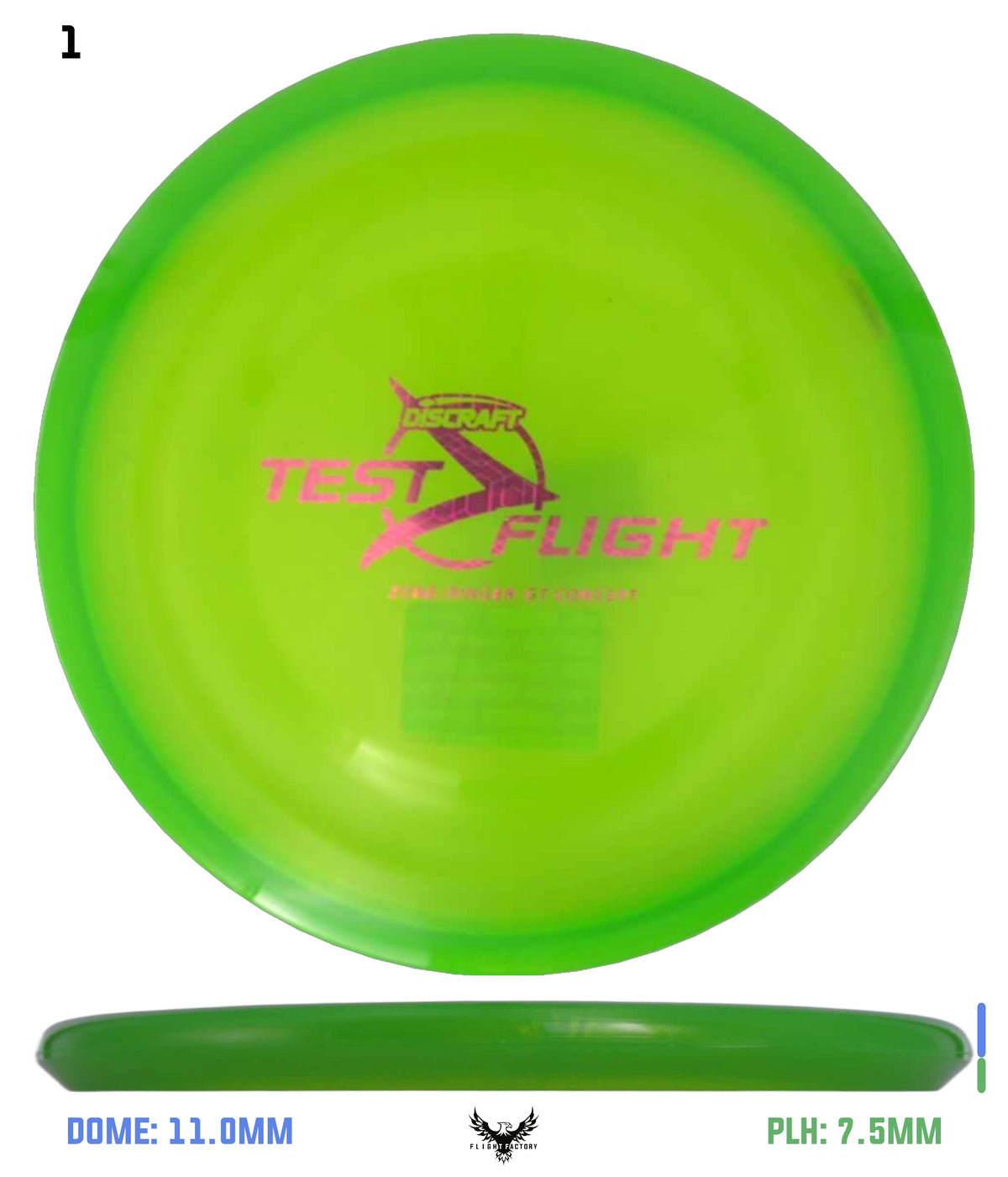 Discraft Z Zone GT (Banger Top) - Test Flight