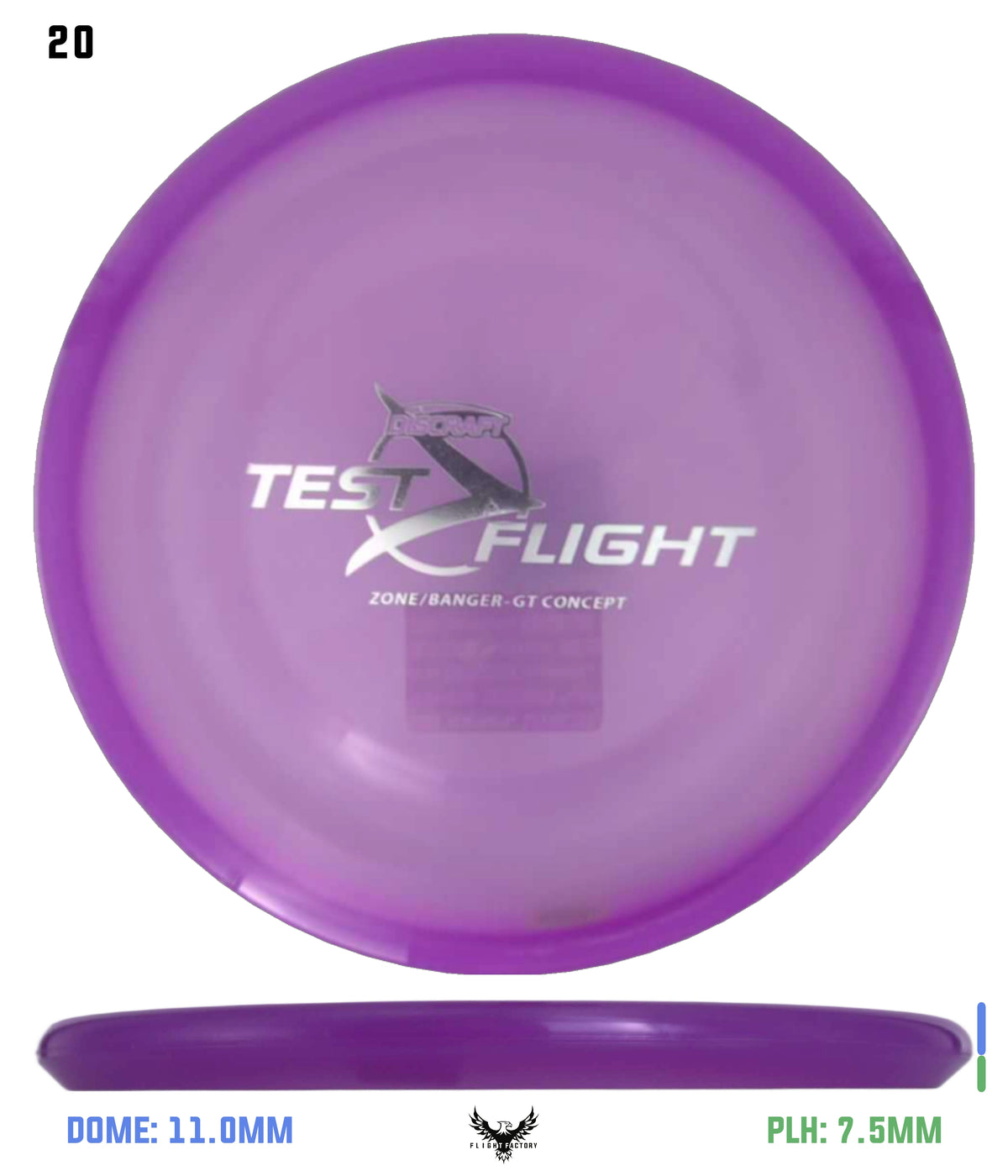 Discraft Z Zone GT (Banger Top) - Test Flight