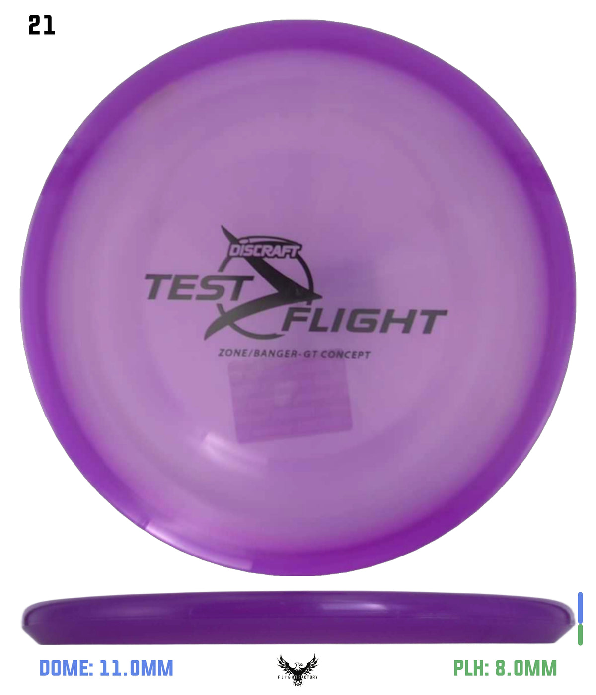 Discraft Z Zone GT (Banger Top) - Test Flight