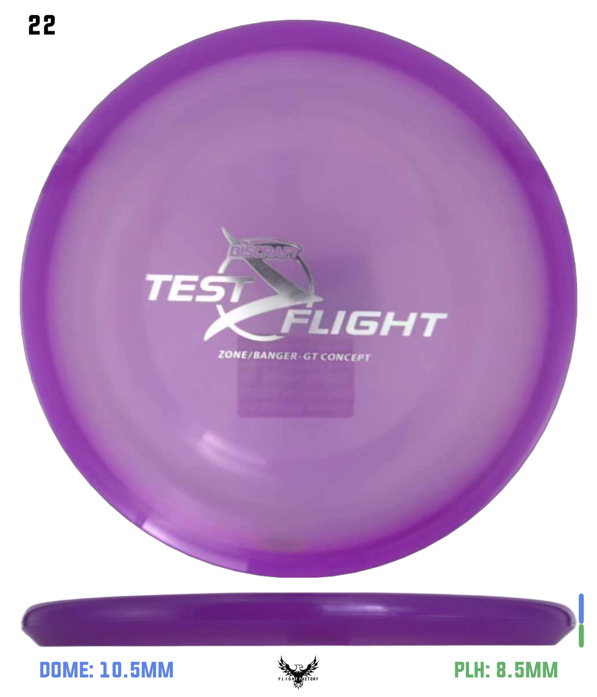 Discraft Z Zone GT (Banger Top) - Test Flight