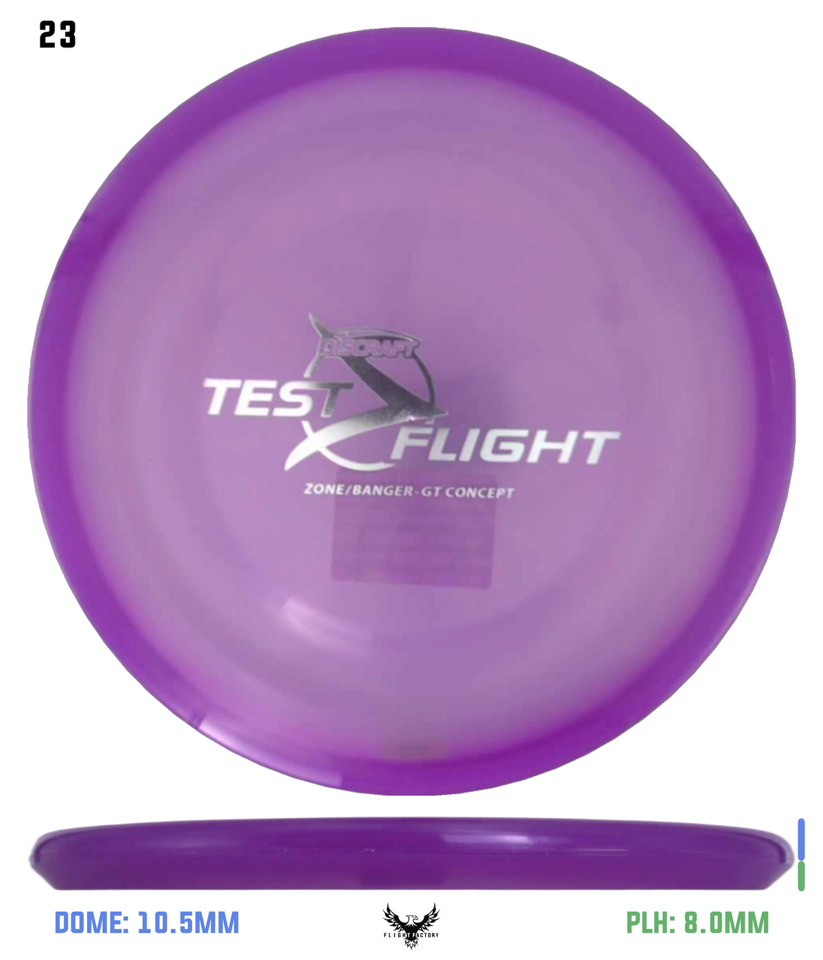 Discraft Z Zone GT (Banger Top) - Test Flight
