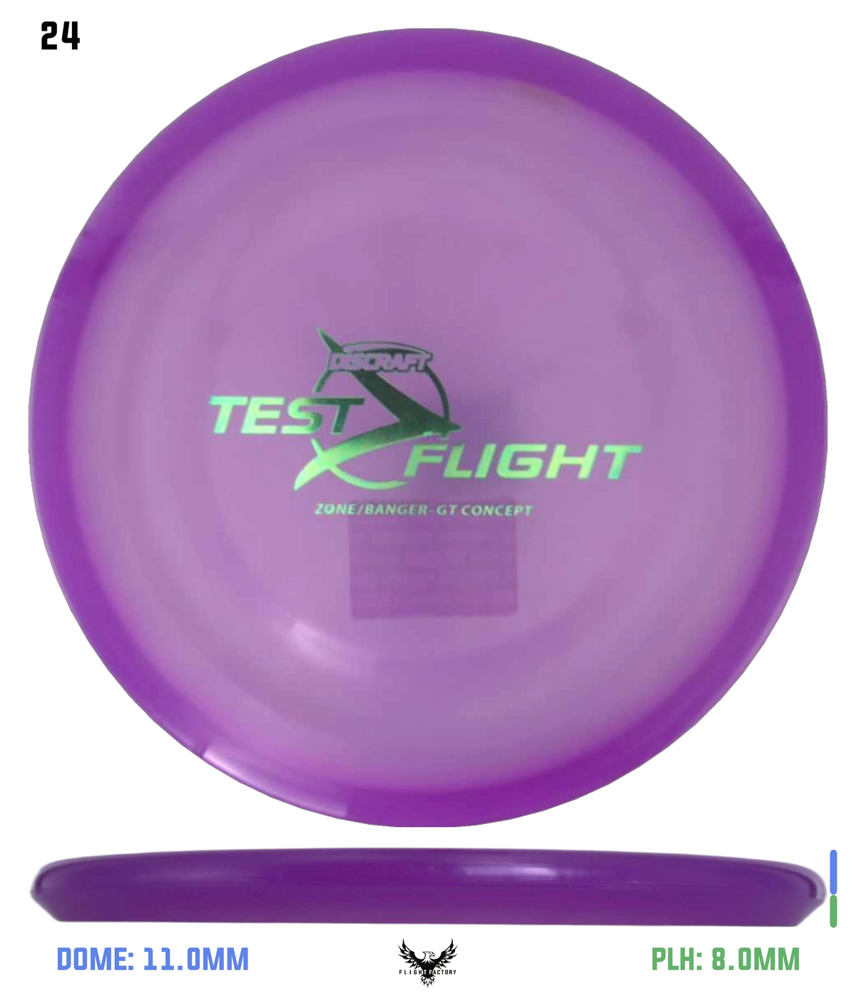 Discraft Z Zone GT (Banger Top) - Test Flight