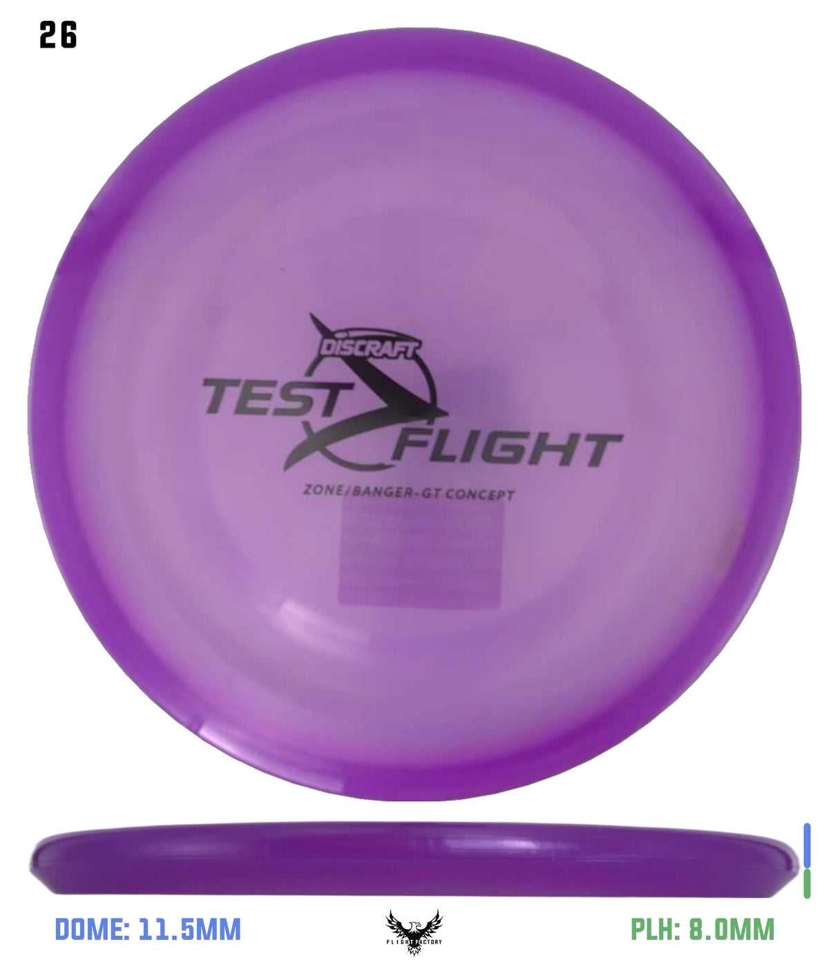 Discraft Z Zone GT (Banger Top) - Test Flight