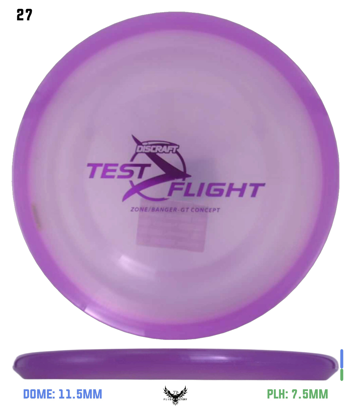 Discraft Z Zone GT (Banger Top) - Test Flight