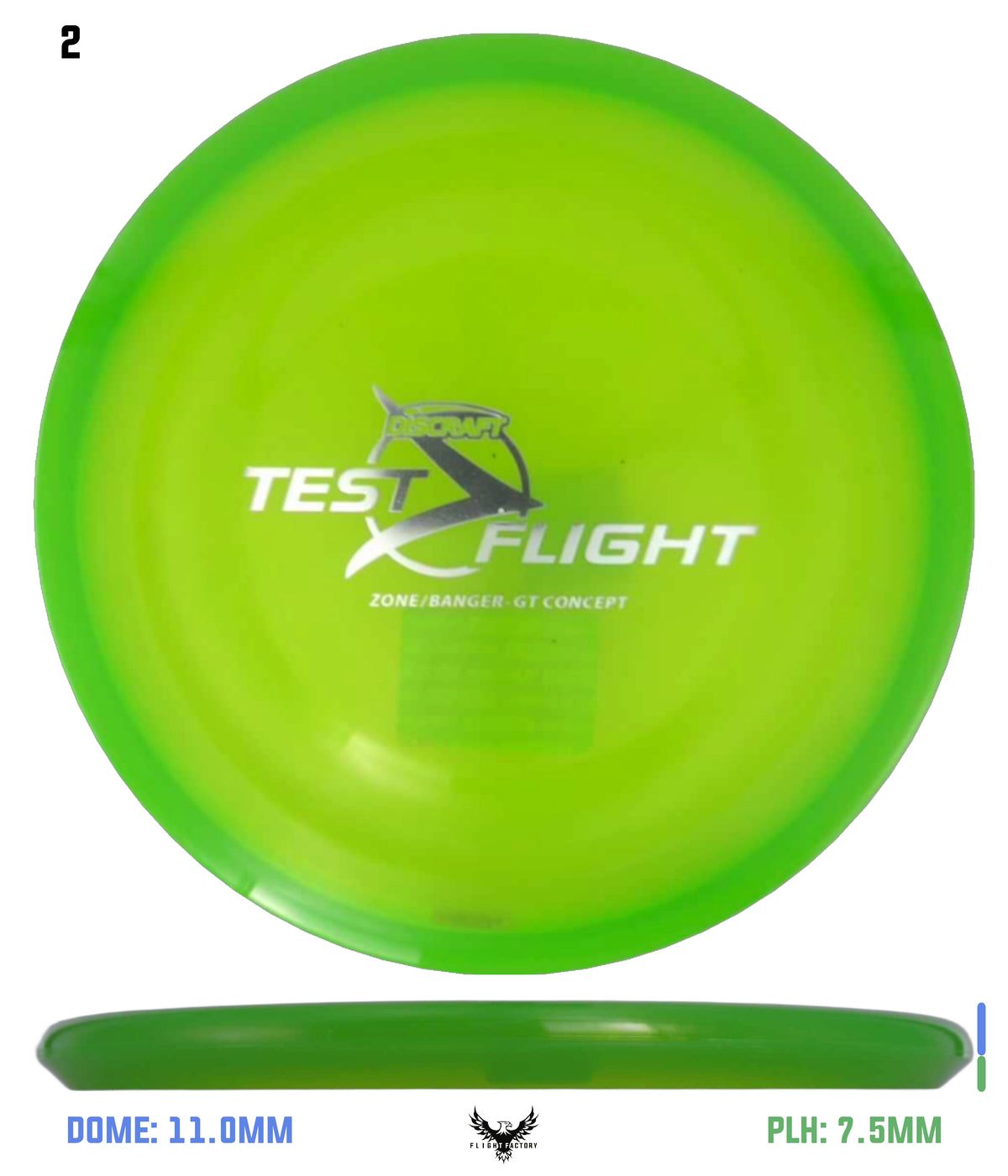 Discraft Z Zone GT (Banger Top) - Test Flight