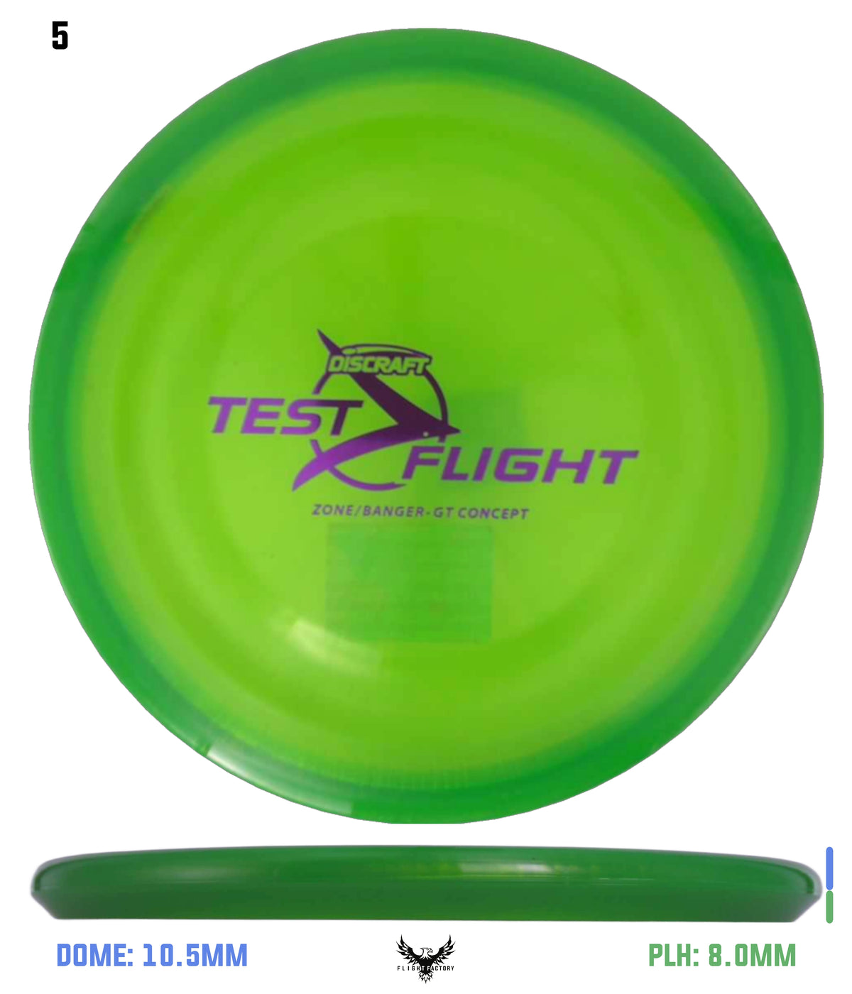 Discraft Z Zone GT (Banger Top) - Test Flight