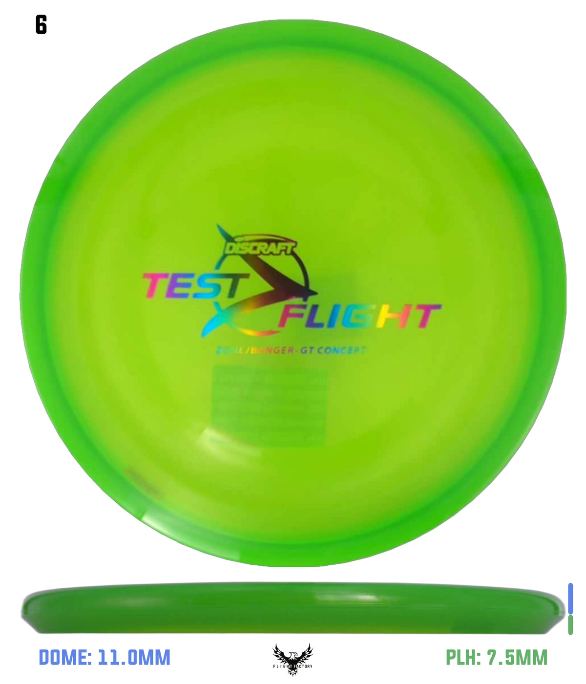 Discraft Z Zone GT (Banger Top) - Test Flight