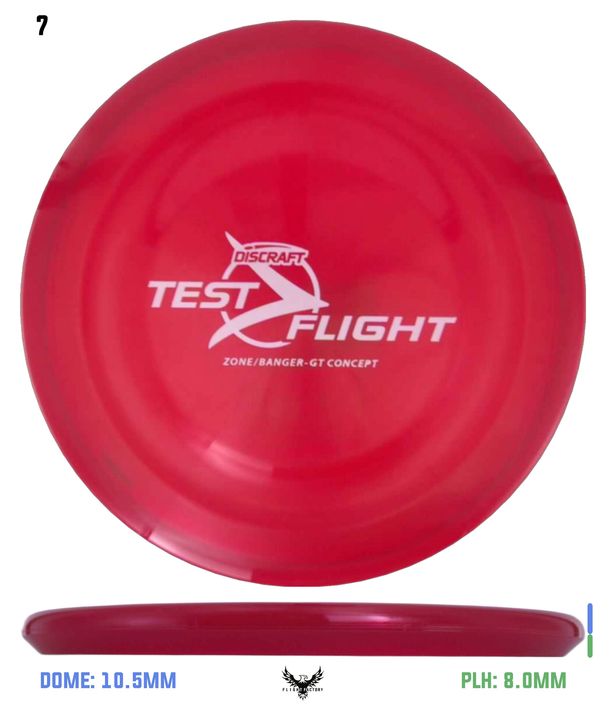 Discraft Z Zone GT (Banger Top) - Test Flight