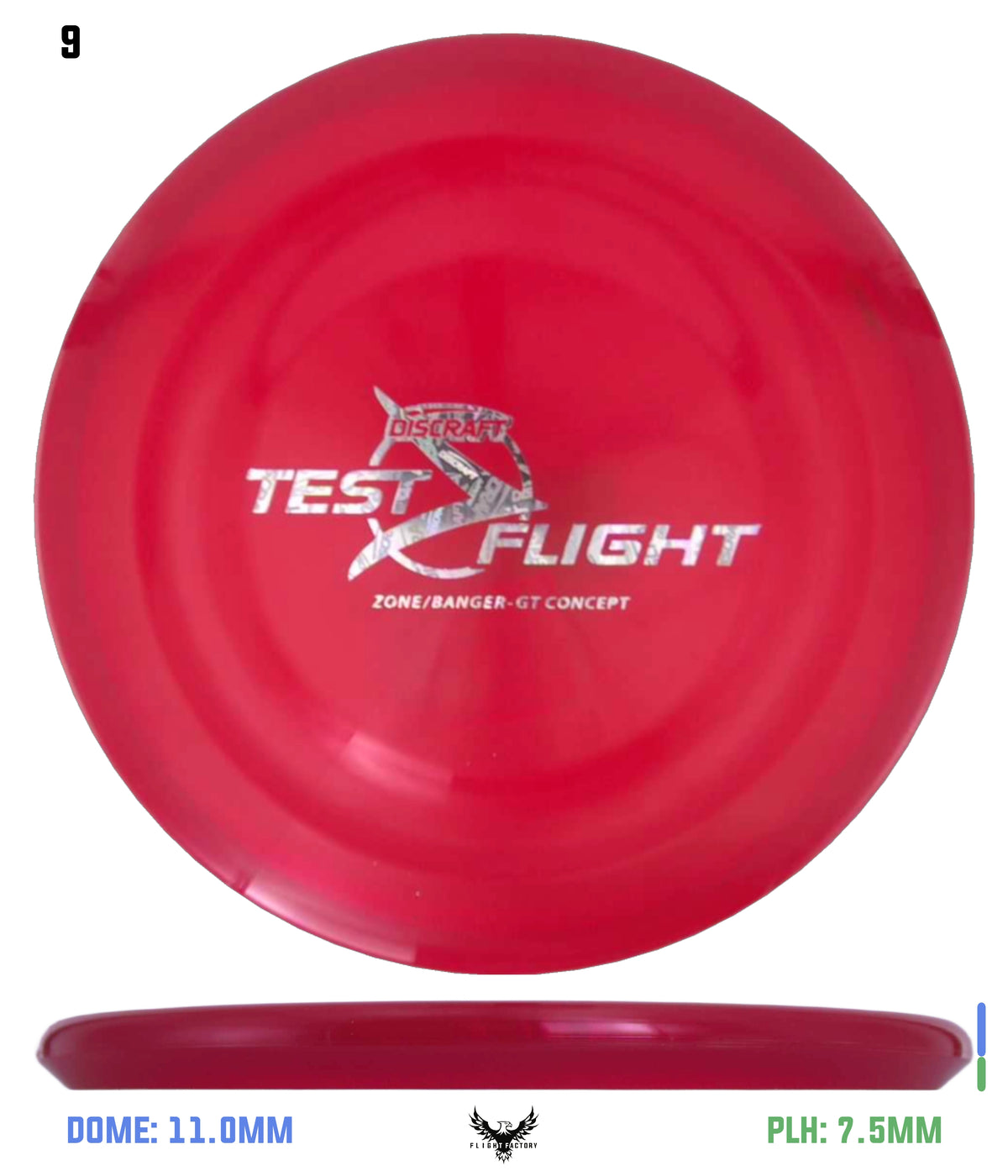 Discraft Z Zone GT (Banger Top) - Test Flight