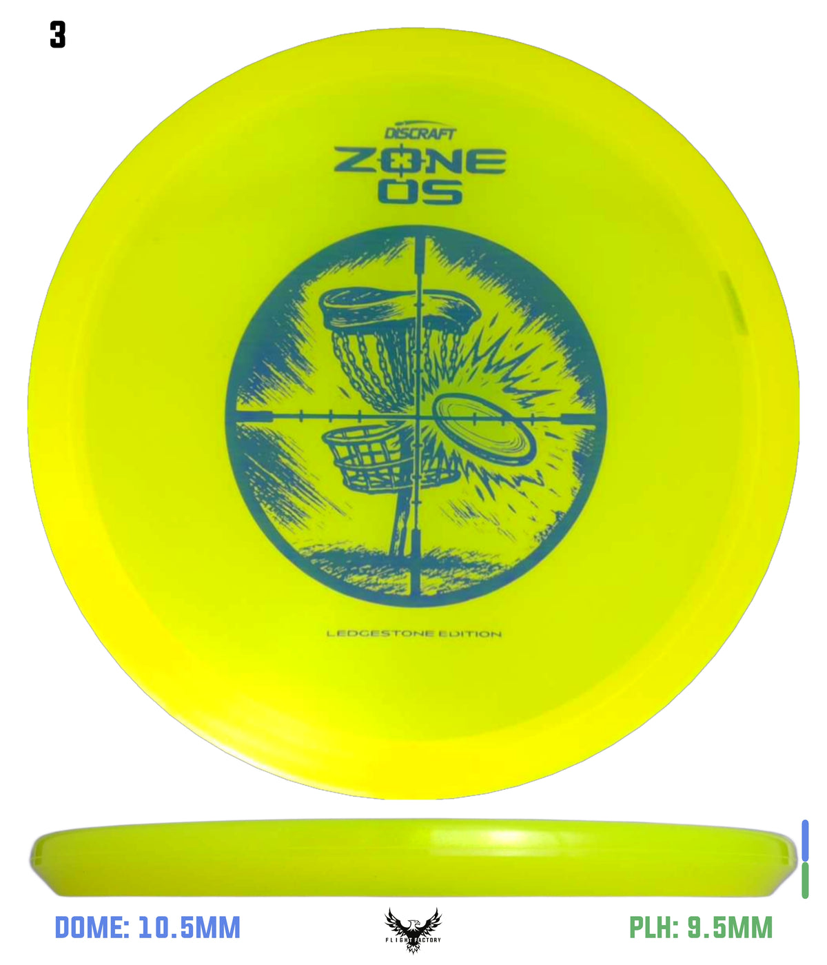 Discraft Z FLX Colorshift Zone OS - Ledgestone 2025 Finale