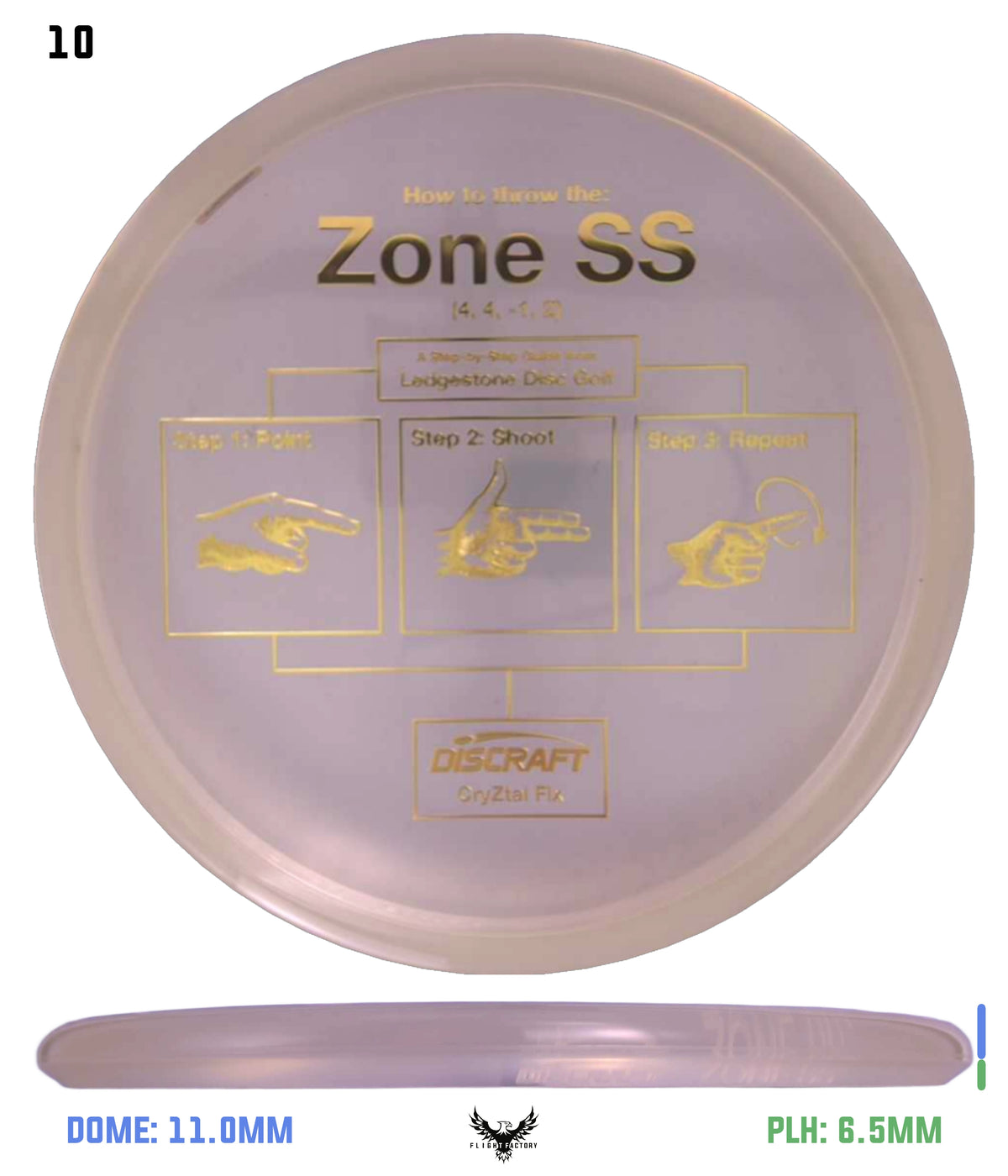 Discraft CryZtal FLX Zone SS - Ledgestone 2026 Preseason