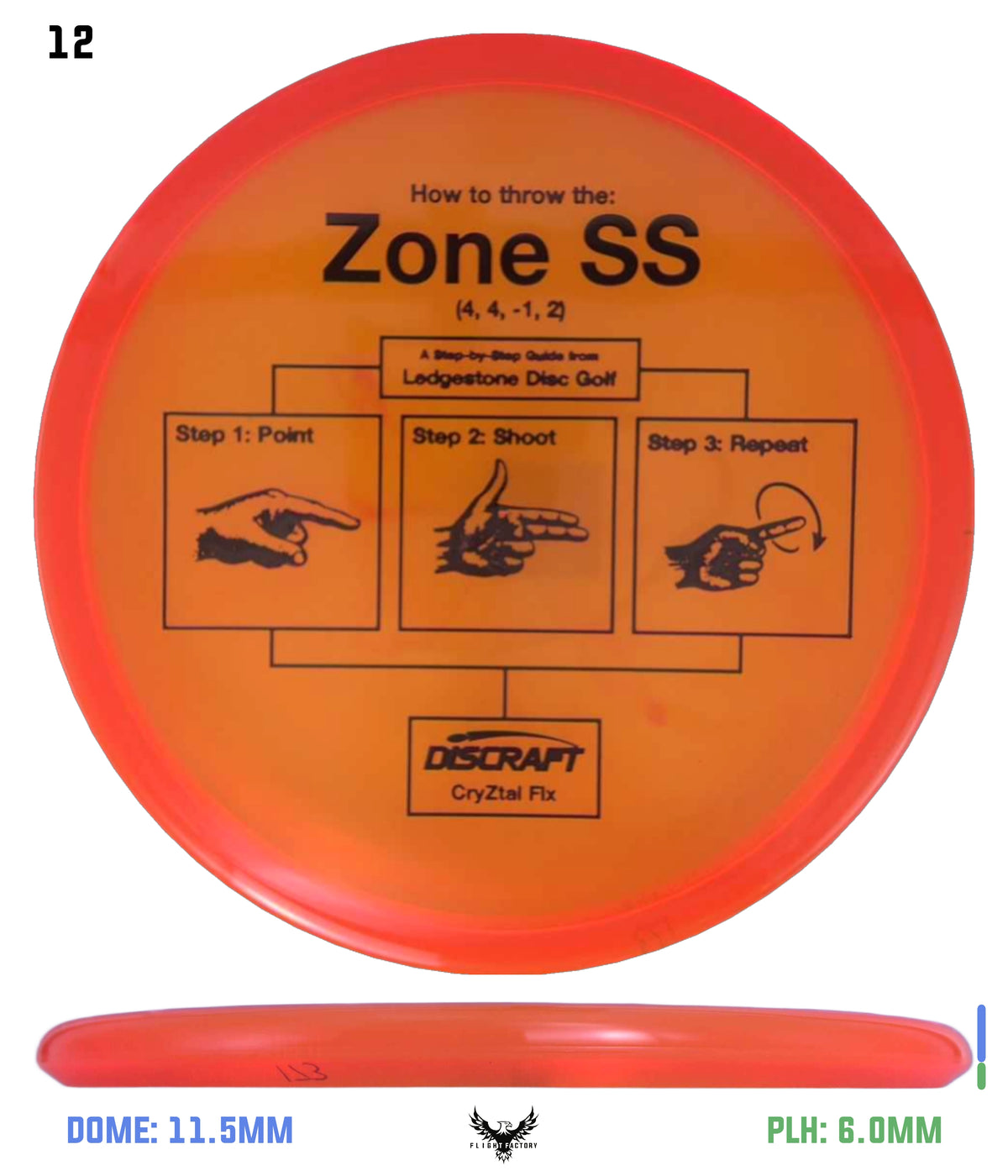Discraft CryZtal FLX Zone SS - Ledgestone 2026 Preseason