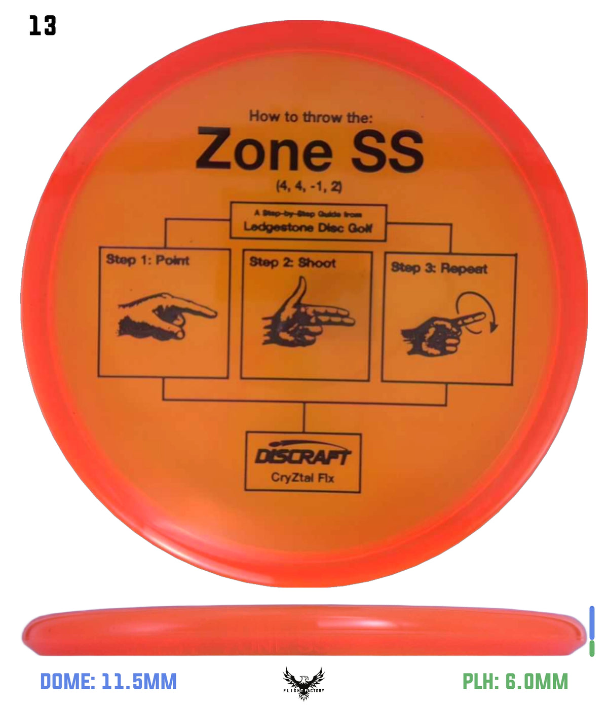 Discraft CryZtal FLX Zone SS - Ledgestone 2026 Preseason