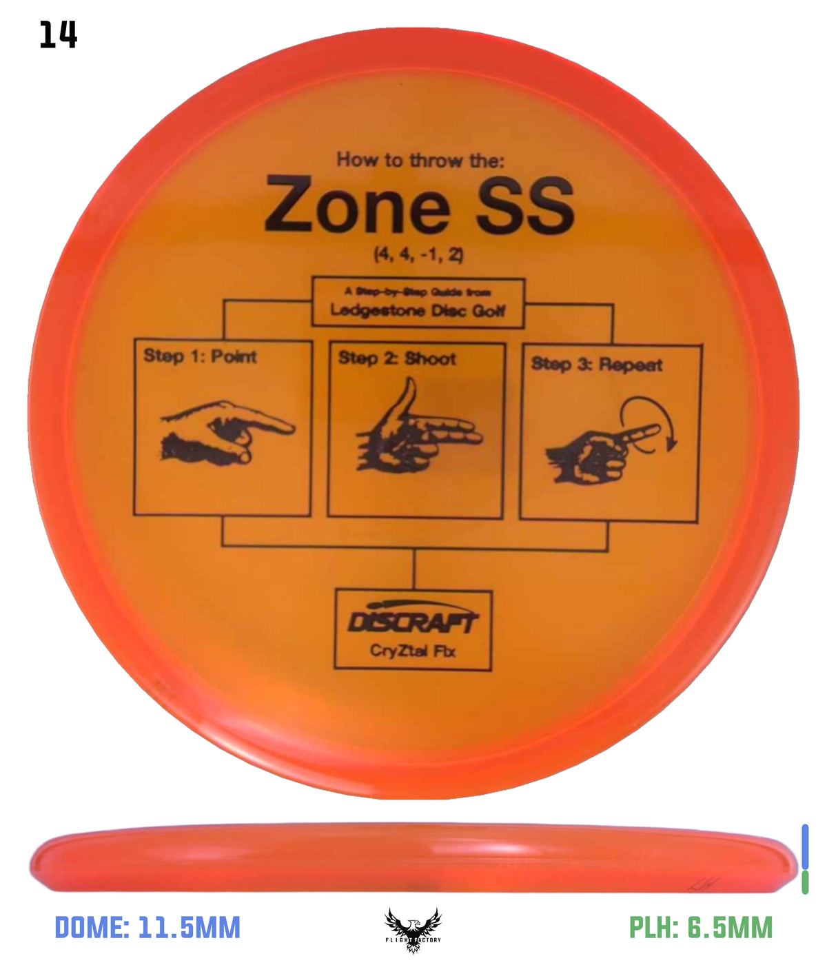 Discraft CryZtal FLX Zone SS - Ledgestone 2026 Preseason