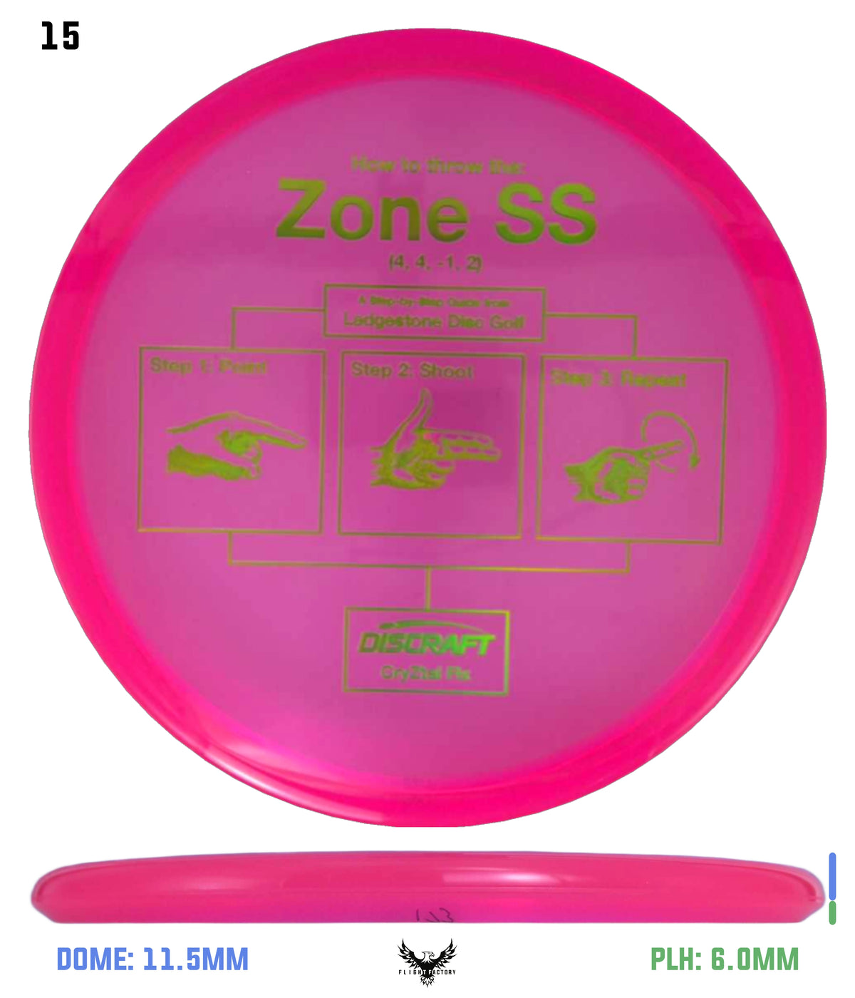 Discraft CryZtal FLX Zone SS - Ledgestone 2026 Preseason
