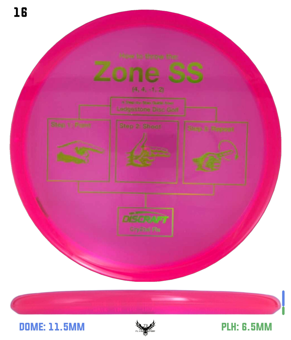 Discraft CryZtal FLX Zone SS - Ledgestone 2026 Preseason