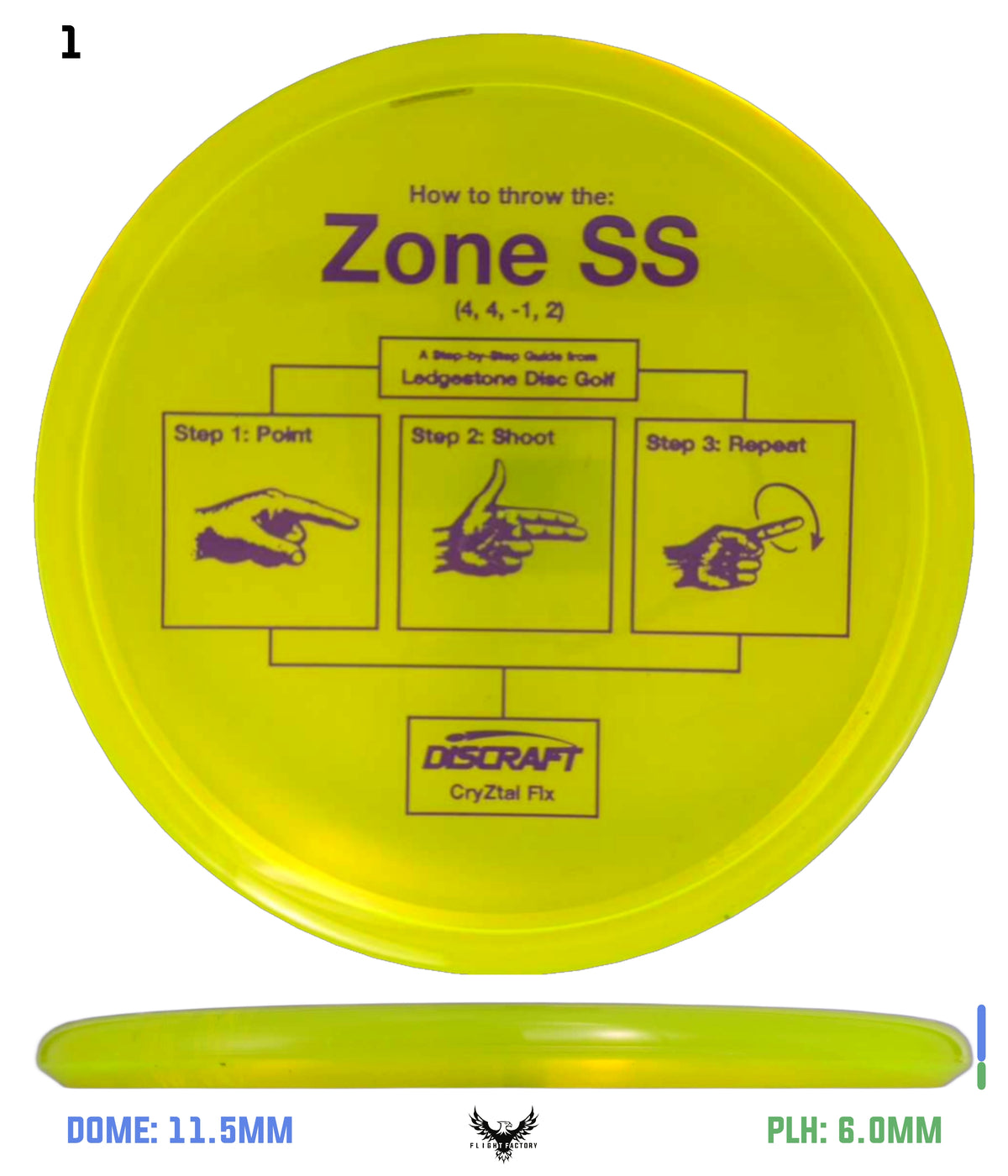 Discraft CryZtal FLX Zone SS - Ledgestone 2026 Preseason