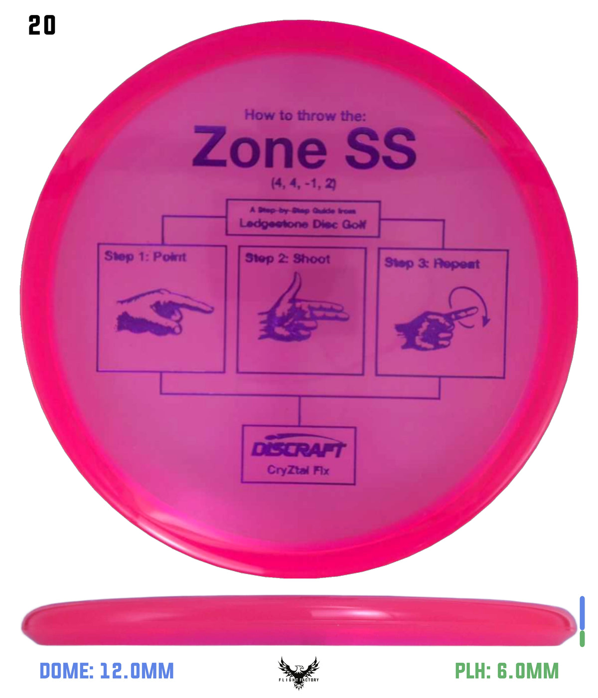 Discraft CryZtal FLX Zone SS - Ledgestone 2026 Preseason