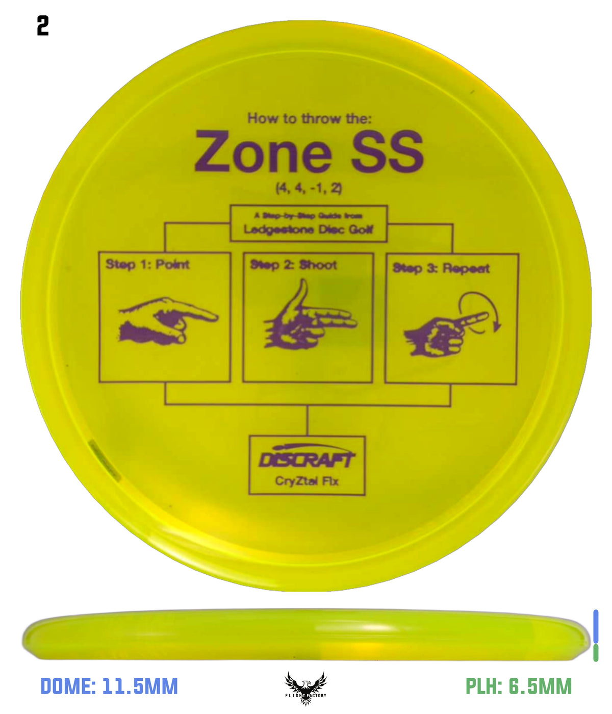 Discraft CryZtal FLX Zone SS - Ledgestone 2026 Preseason