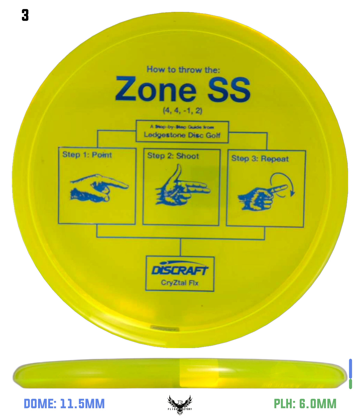 Discraft CryZtal FLX Zone SS - Ledgestone 2026 Preseason