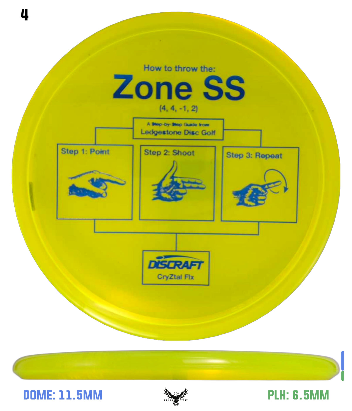 Discraft CryZtal FLX Zone SS - Ledgestone 2026 Preseason