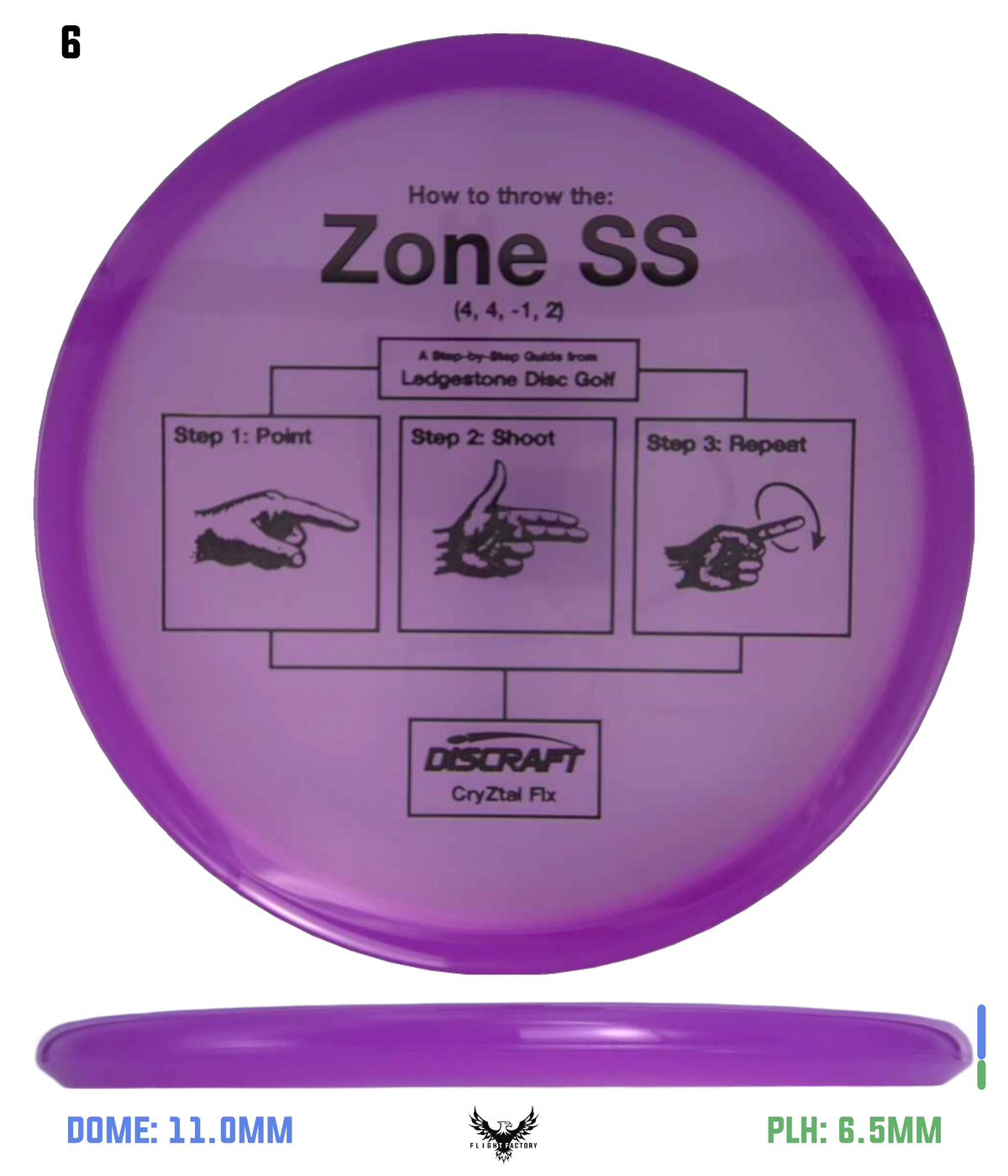 Discraft CryZtal FLX Zone SS - Ledgestone 2026 Preseason