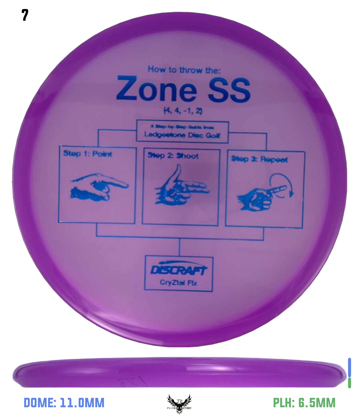 Discraft CryZtal FLX Zone SS - Ledgestone 2026 Preseason
