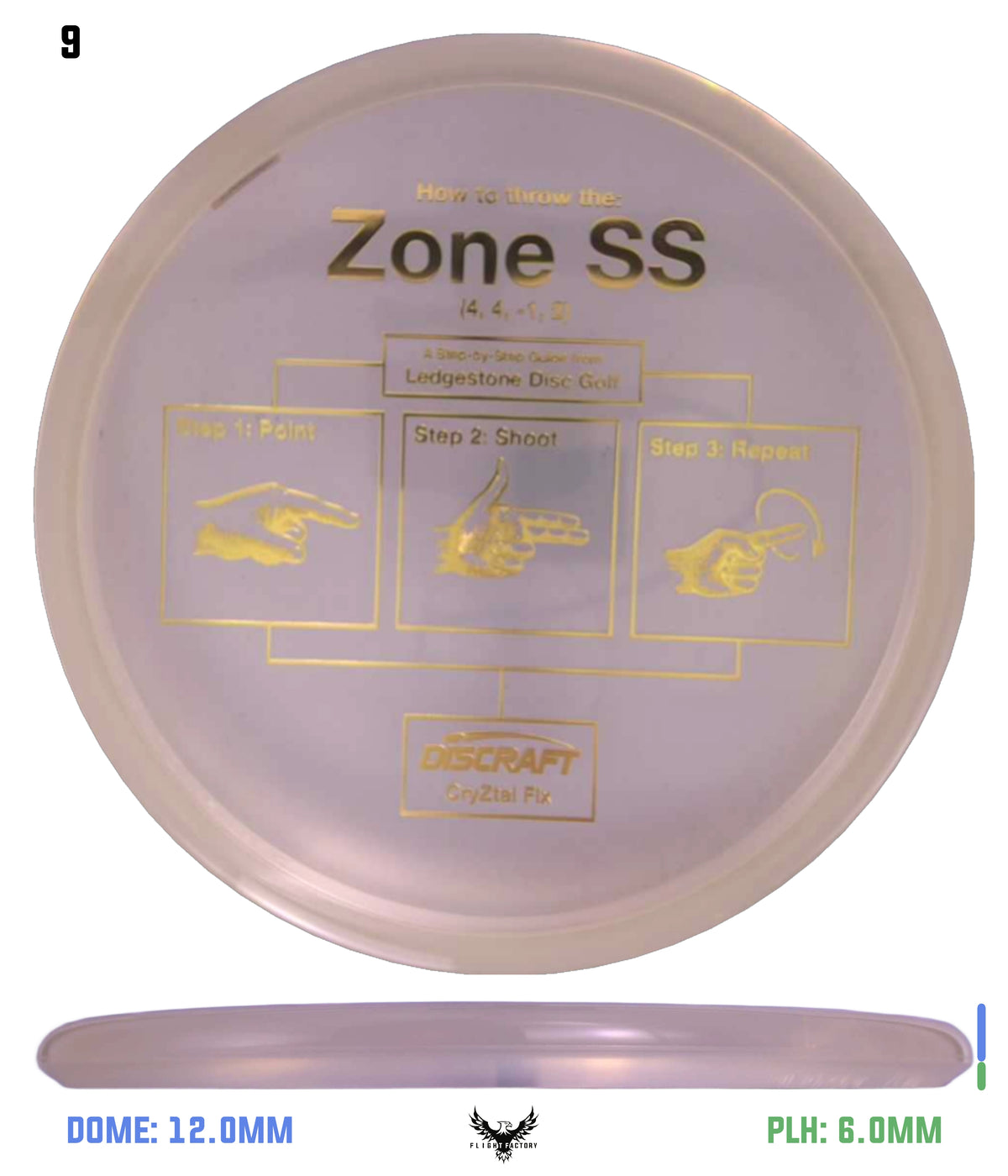 Discraft CryZtal FLX Zone SS - Ledgestone 2026 Preseason