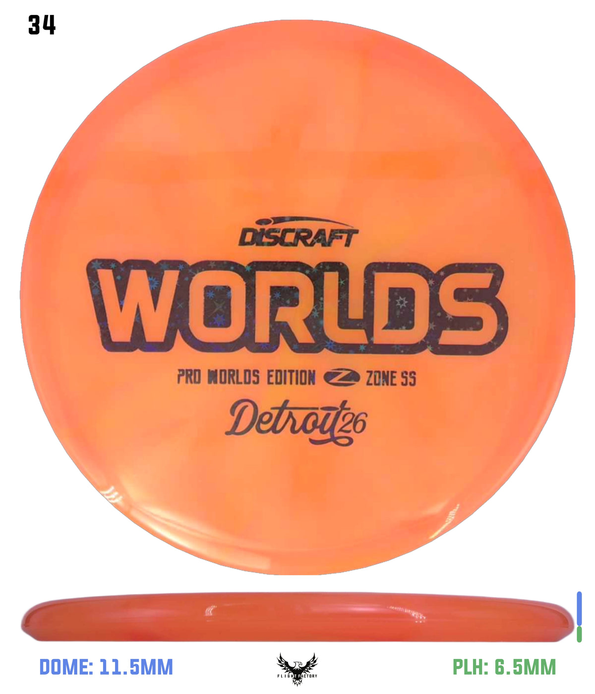 Discraft Tour Series Z Zone SS - 2026 Worlds Edition