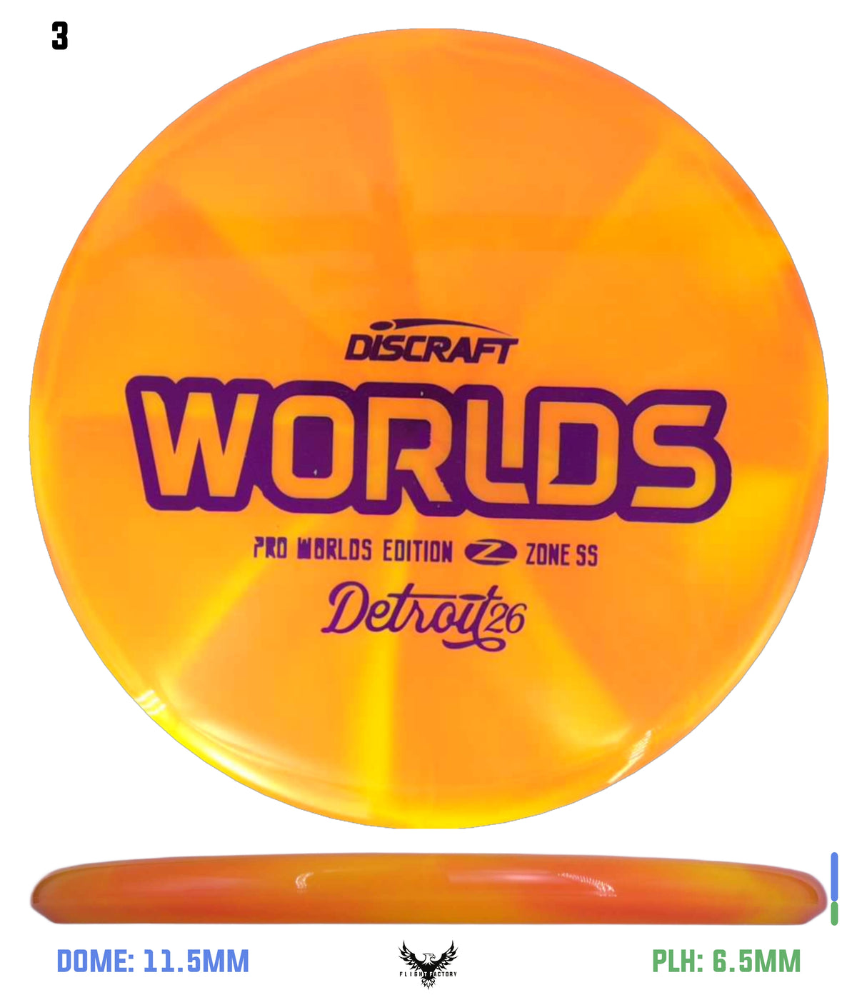 Discraft Tour Series Z Zone SS - 2026 Worlds Edition