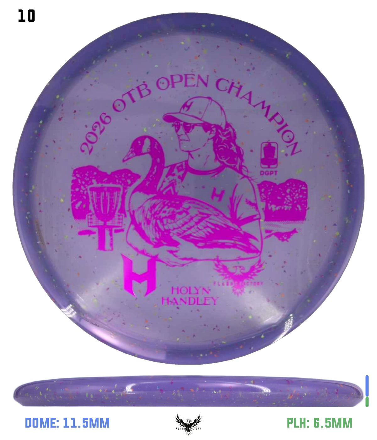 Discraft Z Confetti Zone SS - Holyn Handley 2026 OTB Champion Commemorative Disc