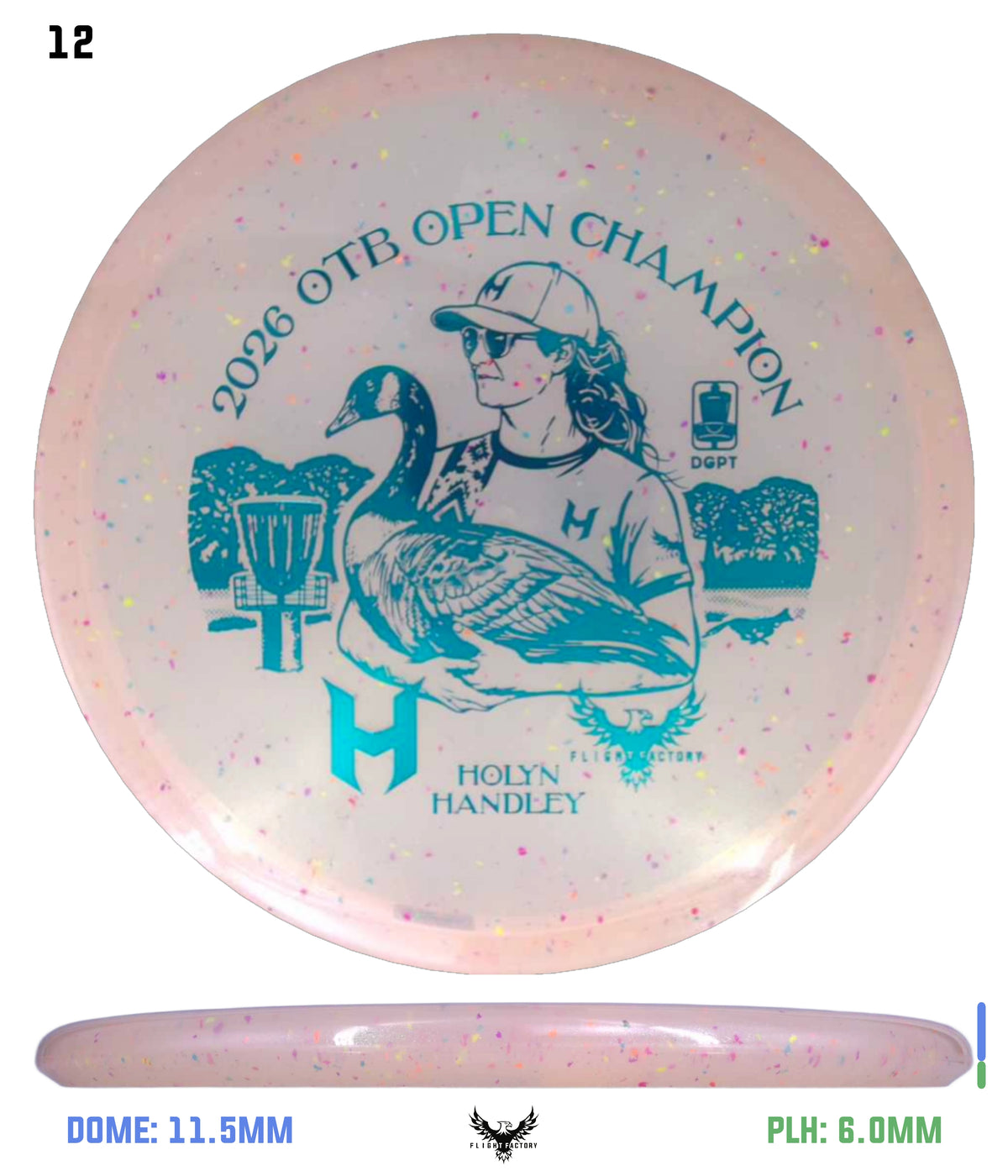 Discraft Z Confetti Zone SS - Holyn Handley 2026 OTB Champion Commemorative Disc