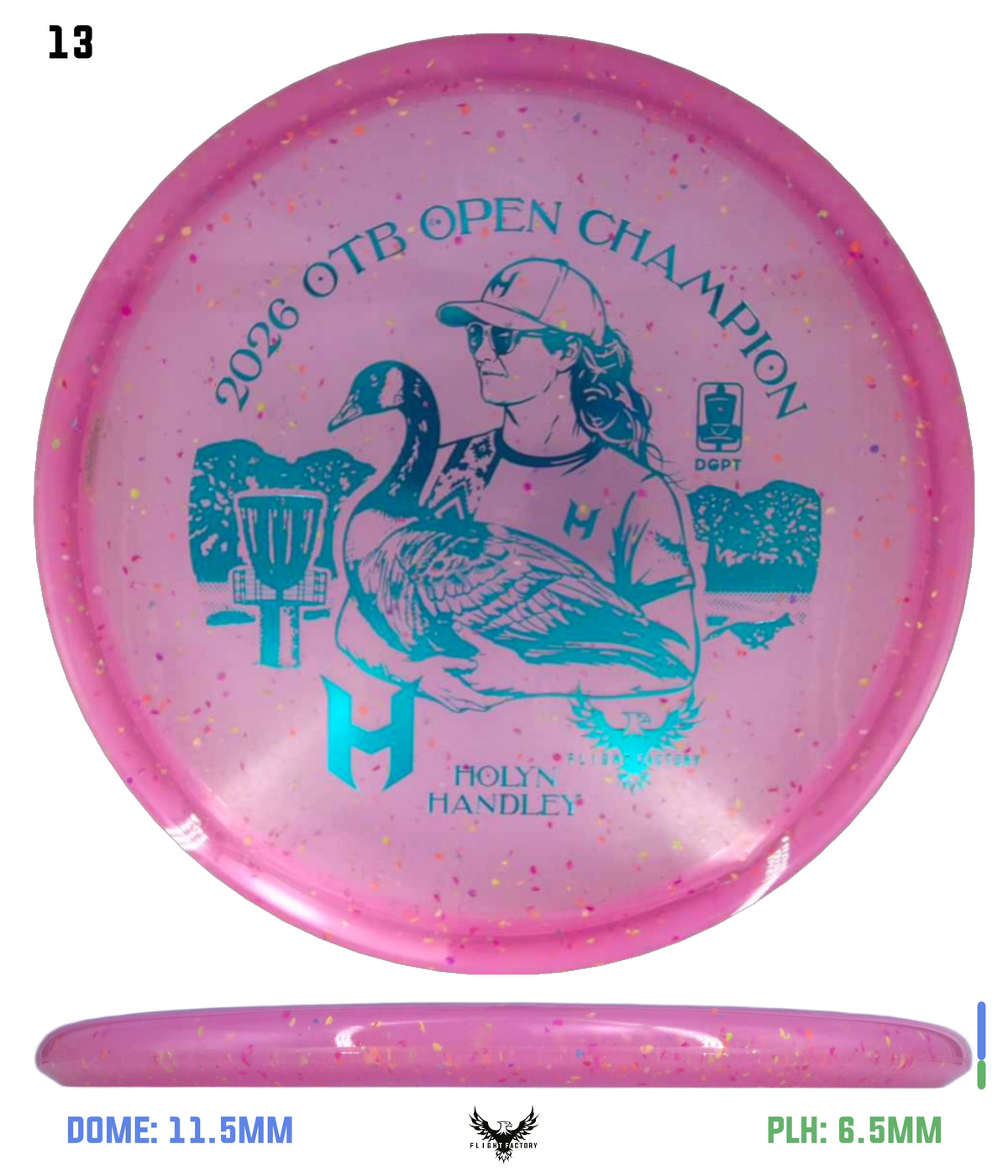 Discraft Z Confetti Zone SS - Holyn Handley 2026 OTB Champion Commemorative Disc