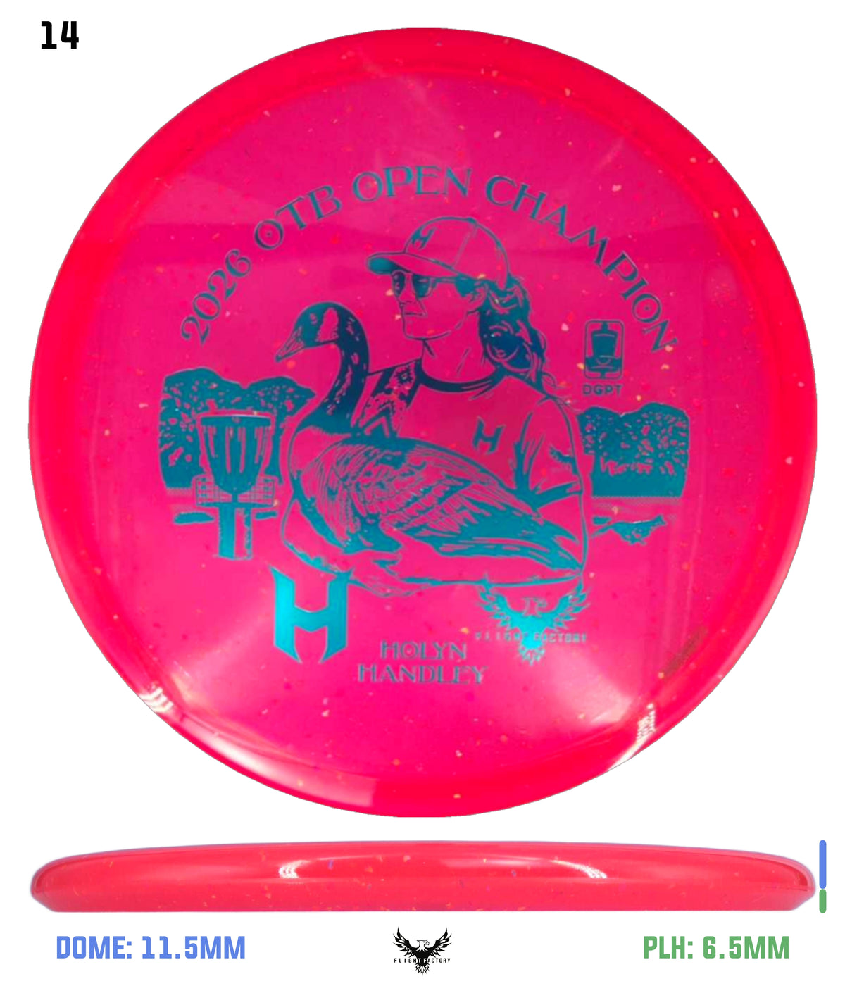Discraft Z Confetti Zone SS - Holyn Handley 2026 OTB Champion Commemorative Disc