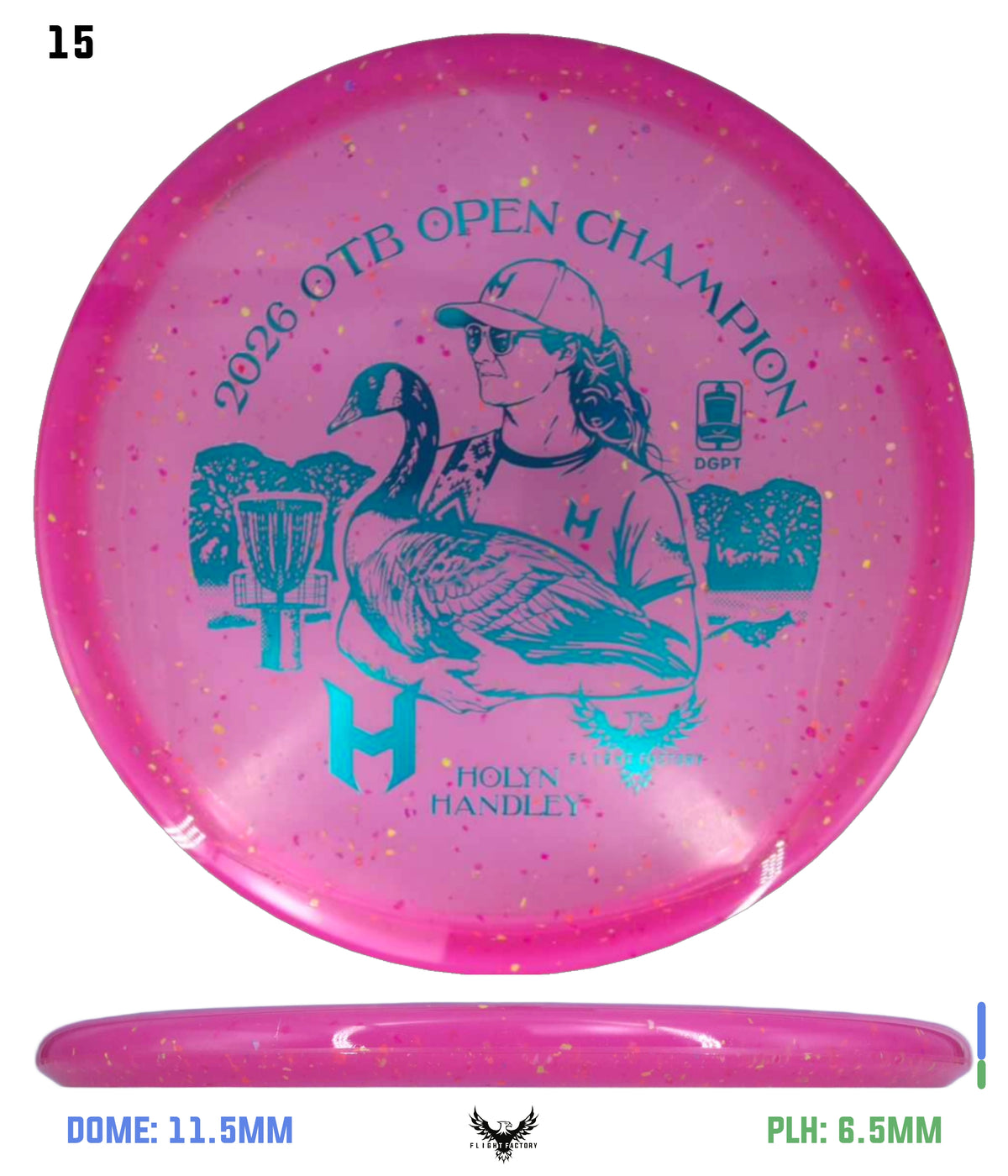 Discraft Z Confetti Zone SS - Holyn Handley 2026 OTB Champion Commemorative Disc
