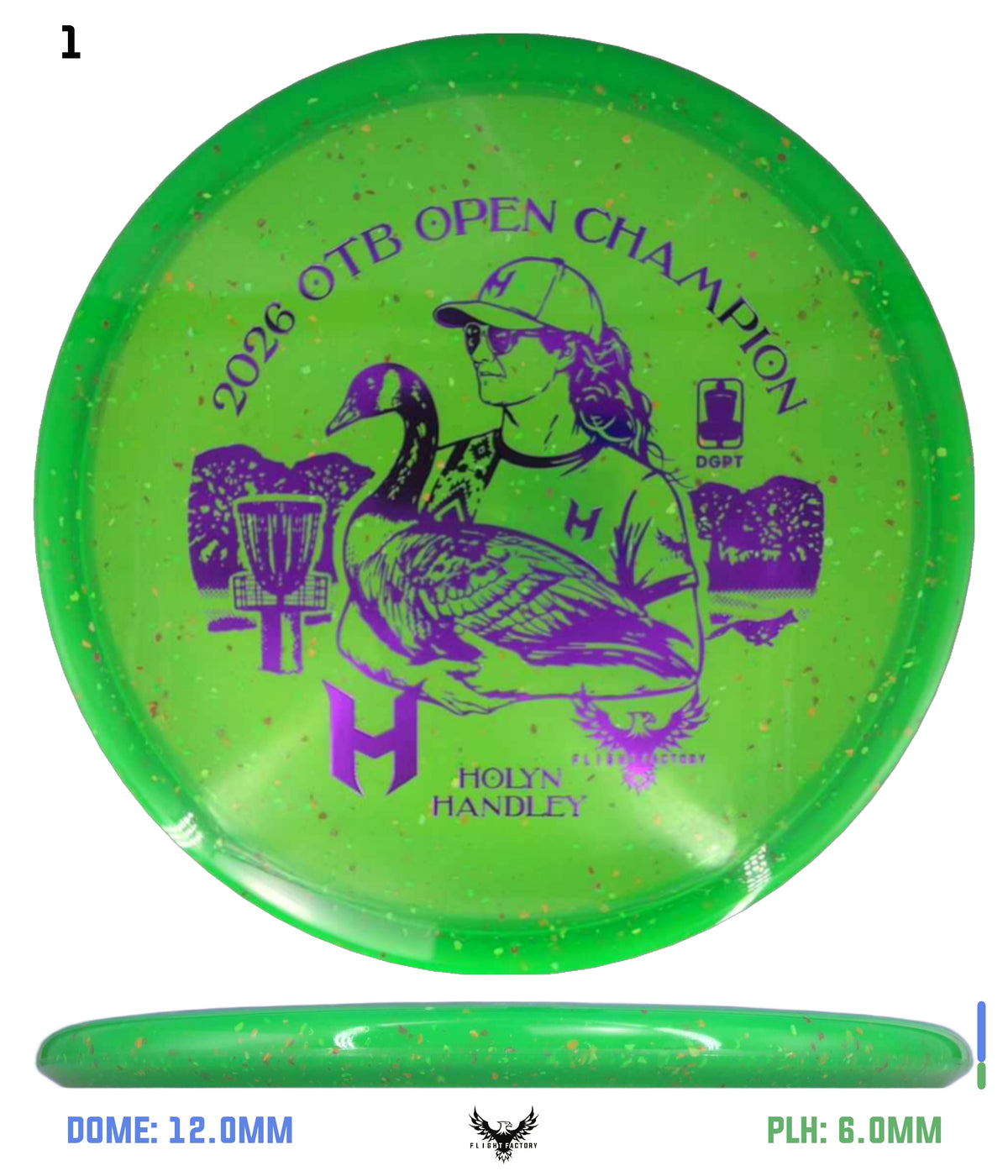 Discraft Z Confetti Zone SS - Holyn Handley 2026 OTB Champion Commemorative Disc