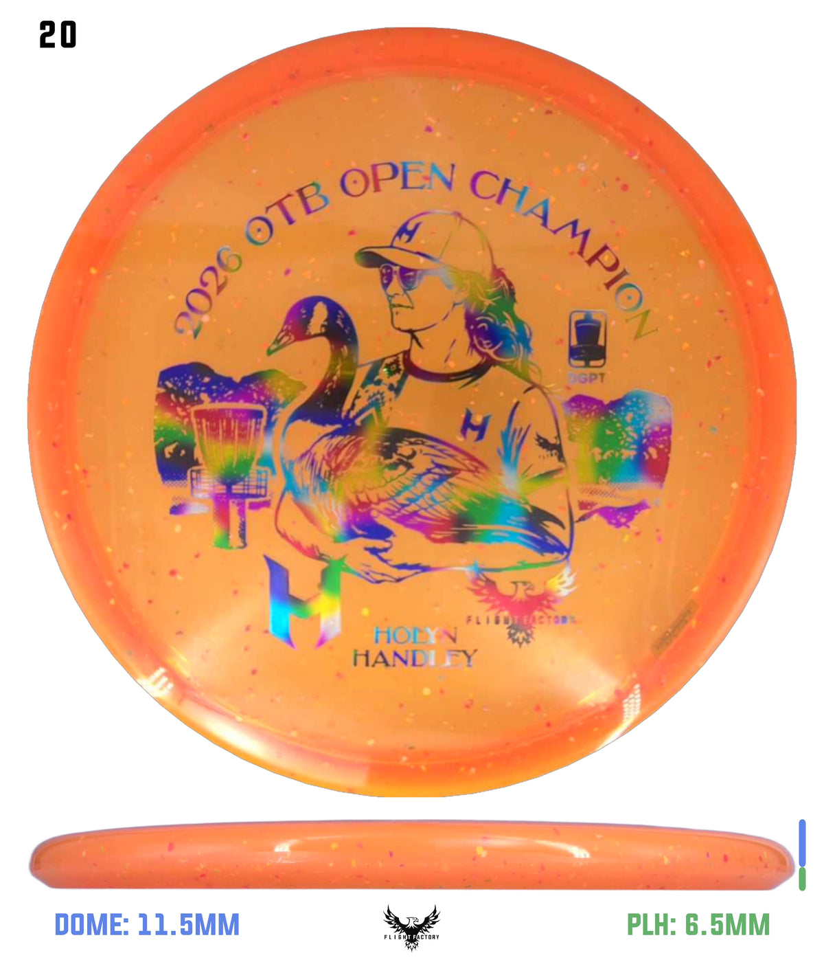 Discraft Z Confetti Zone SS - Holyn Handley 2026 OTB Champion Commemorative Disc
