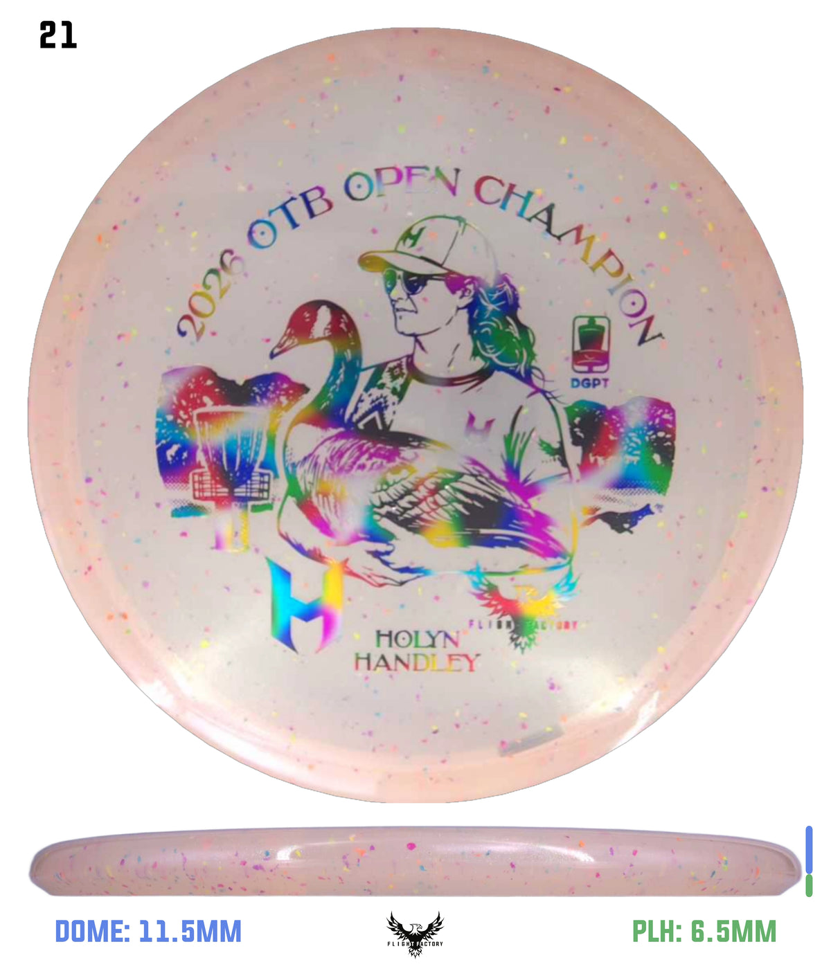 Discraft Z Confetti Zone SS - Holyn Handley 2026 OTB Champion Commemorative Disc