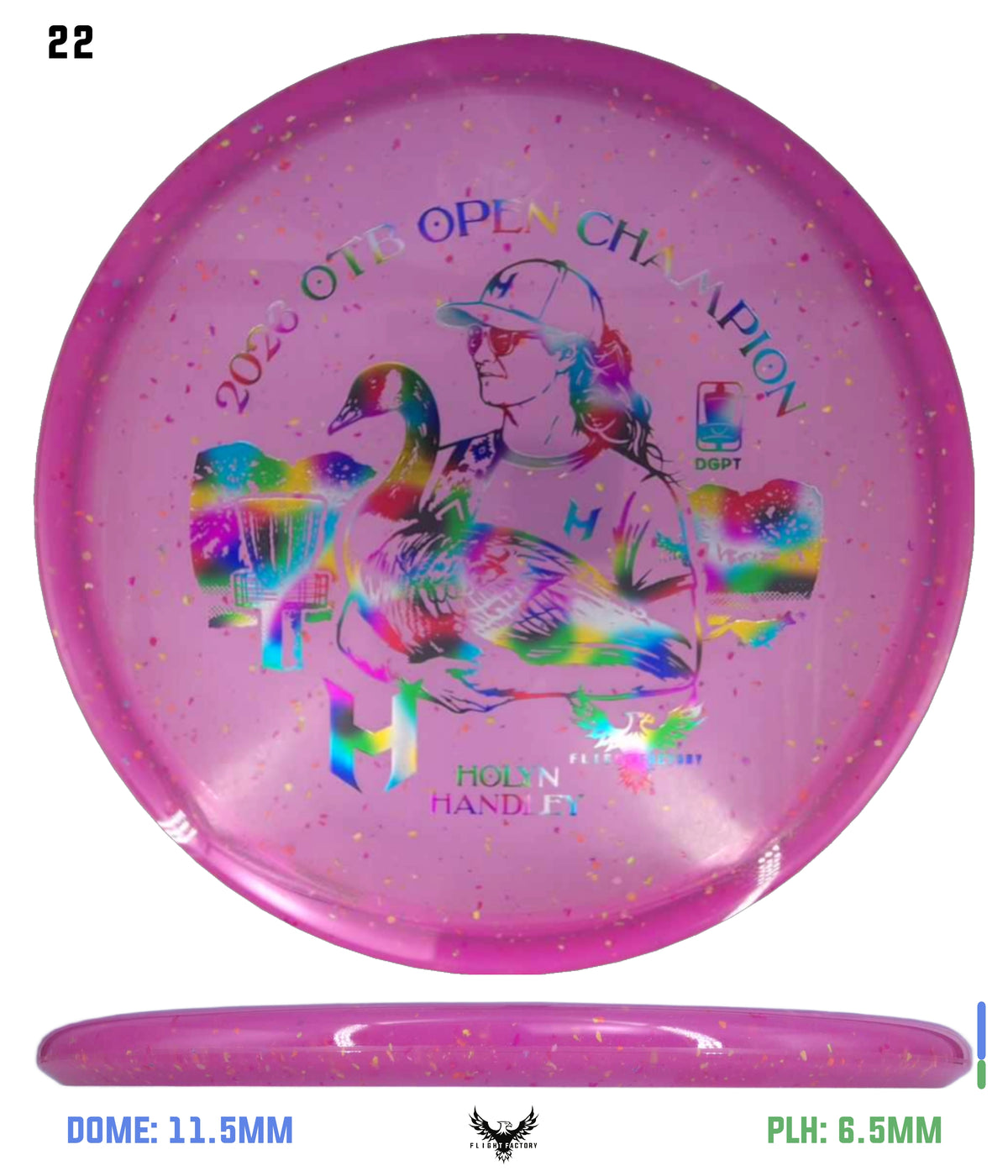 Discraft Z Confetti Zone SS - Holyn Handley 2026 OTB Champion Commemorative Disc