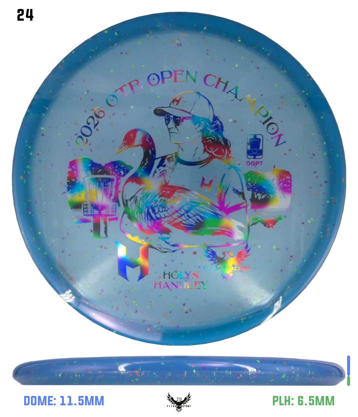 Discraft Z Confetti Zone SS - Holyn Handley 2026 OTB Champion Commemorative Disc