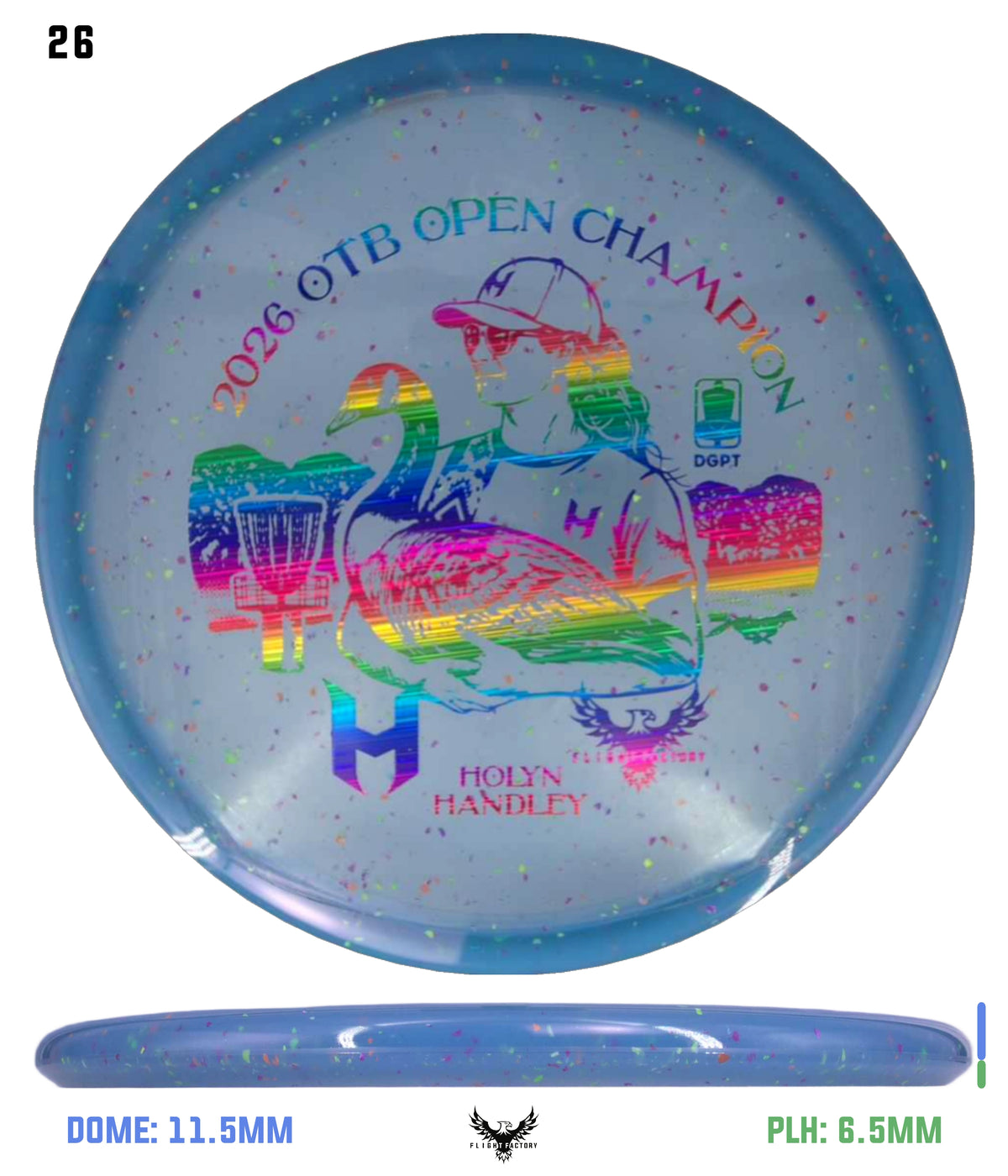 Discraft Z Confetti Zone SS - Holyn Handley 2026 OTB Champion Commemorative Disc