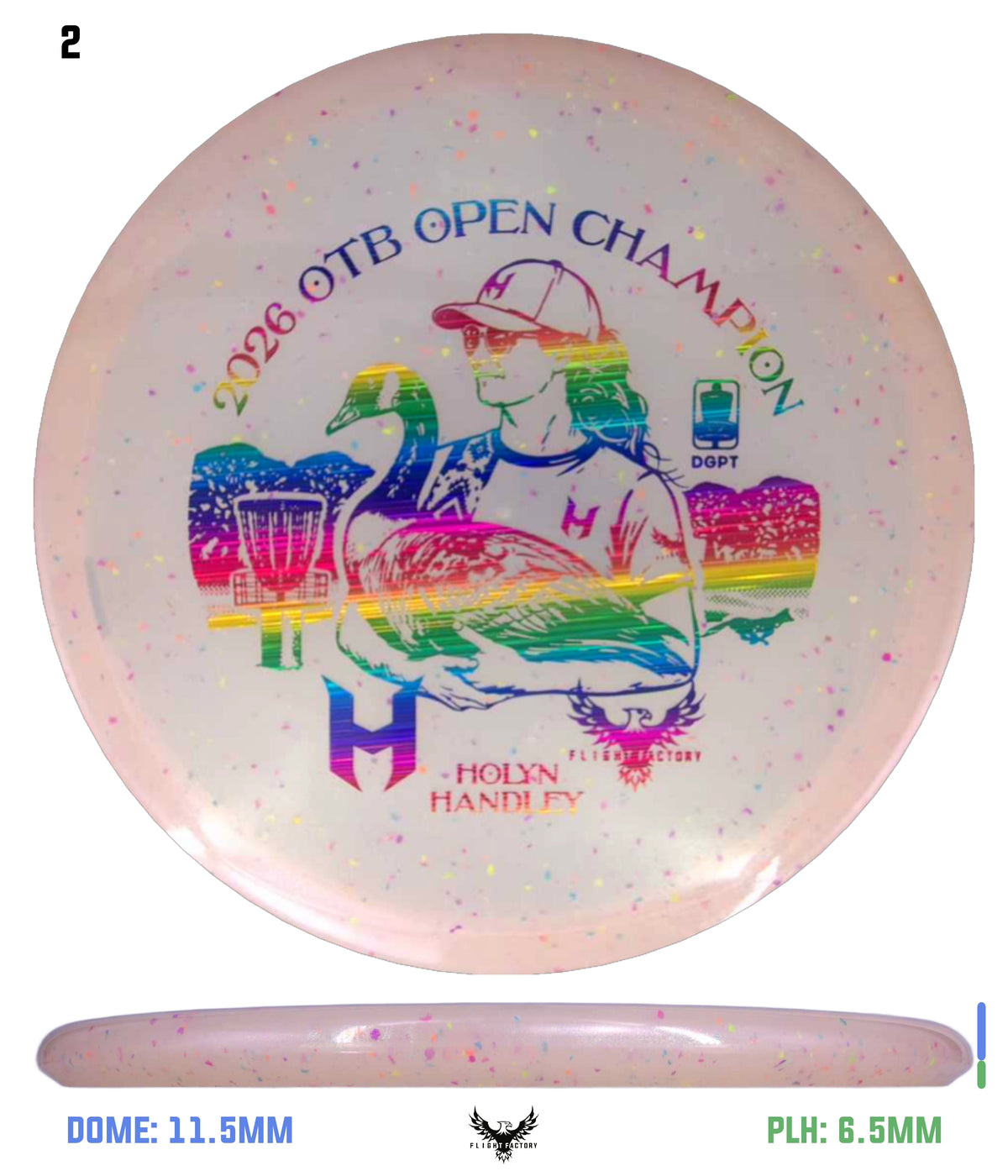 Discraft Z Confetti Zone SS - Holyn Handley 2026 OTB Champion Commemorative Disc