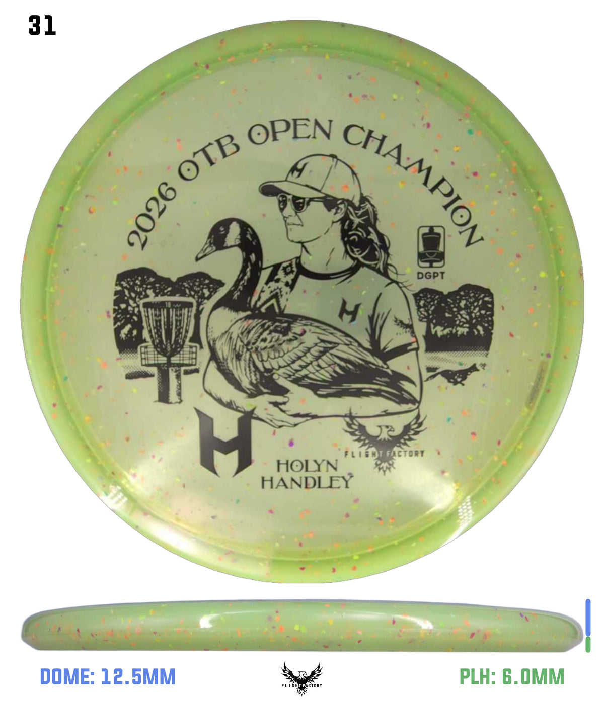 Discraft Z Confetti Zone SS - Holyn Handley 2026 OTB Champion Commemorative Disc