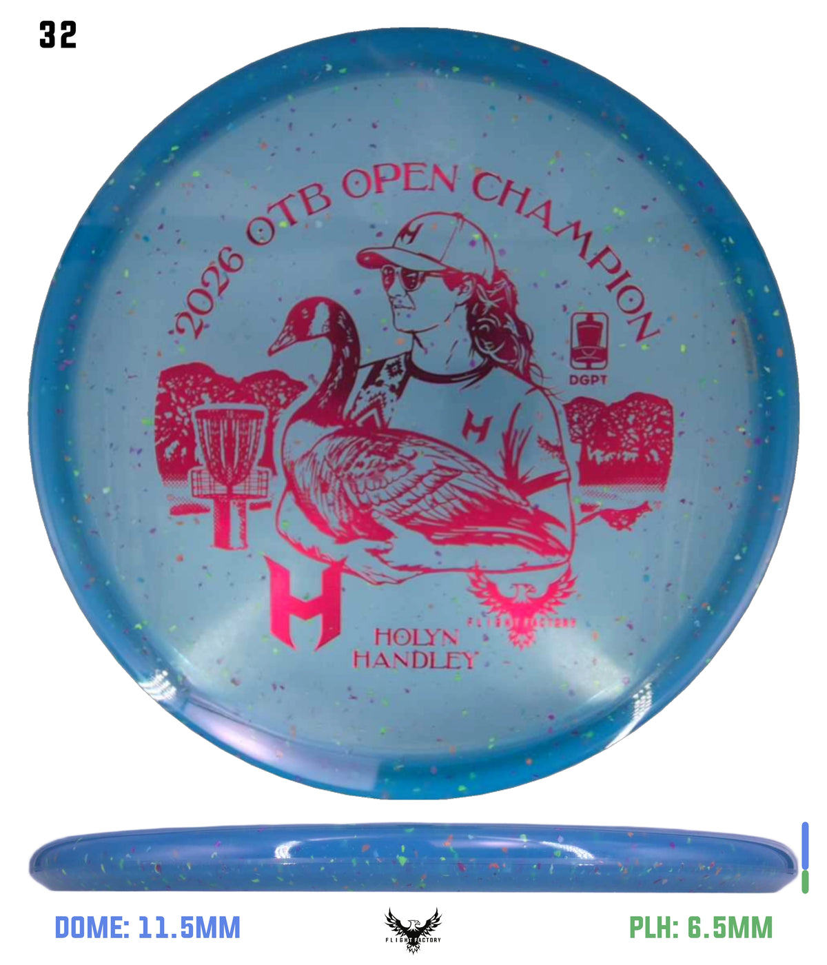 Discraft Z Confetti Zone SS - Holyn Handley 2026 OTB Champion Commemorative Disc