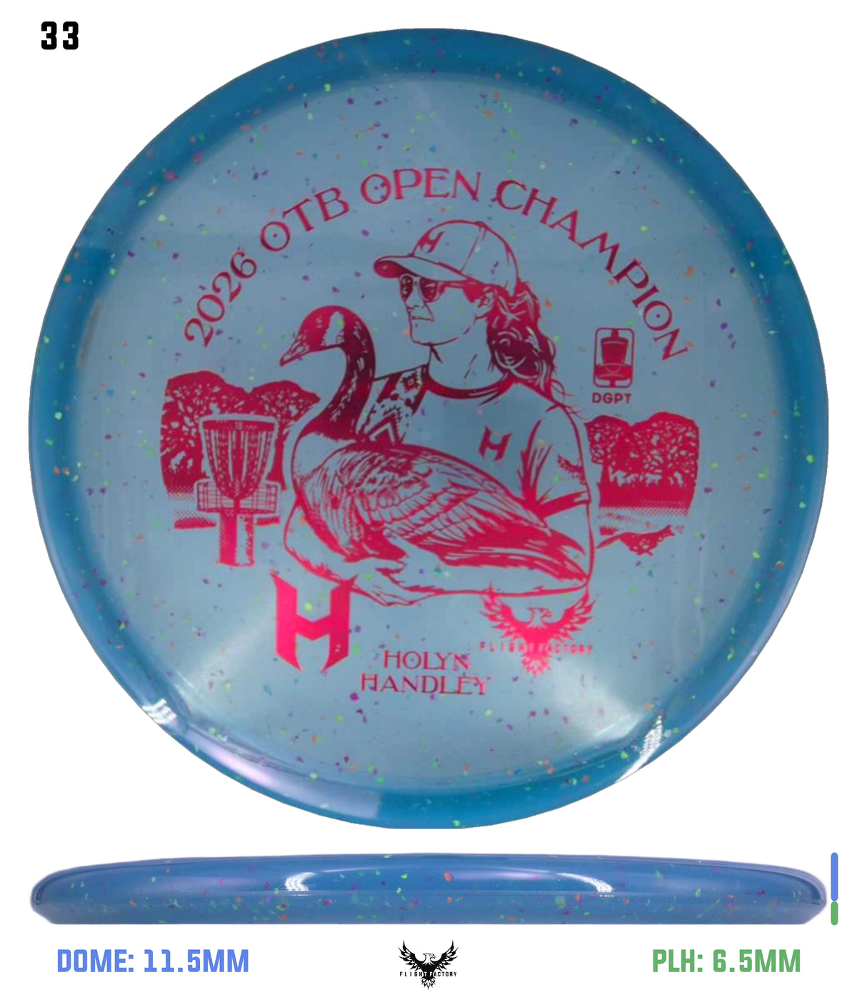 Discraft Z Confetti Zone SS - Holyn Handley 2026 OTB Champion Commemorative Disc