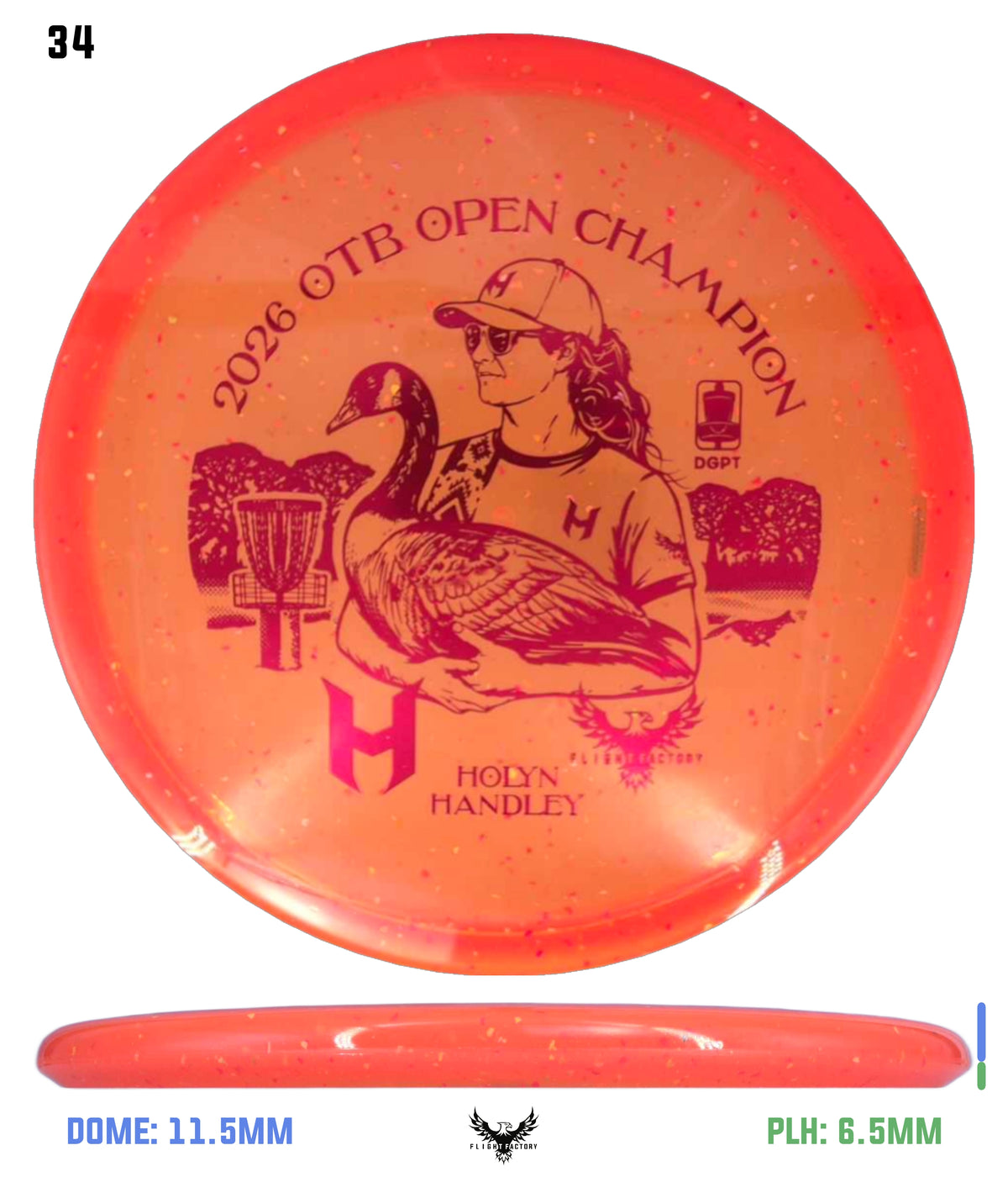 Discraft Z Confetti Zone SS - Holyn Handley 2026 OTB Champion Commemorative Disc
