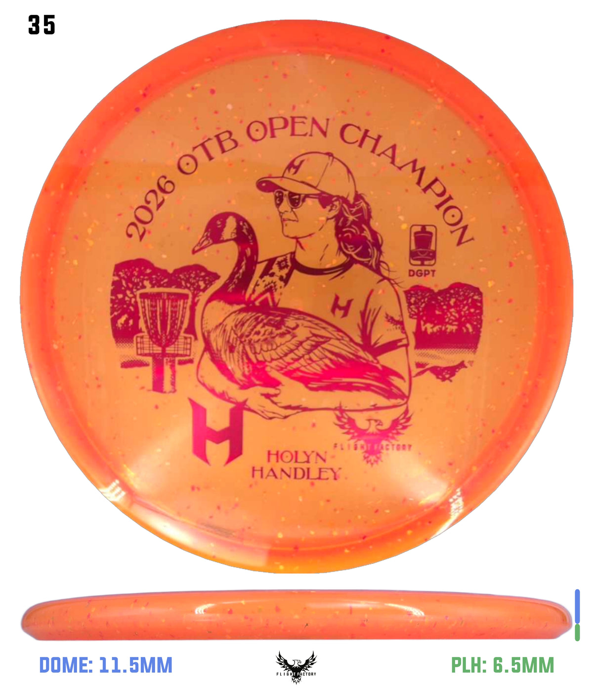 Discraft Z Confetti Zone SS - Holyn Handley 2026 OTB Champion Commemorative Disc