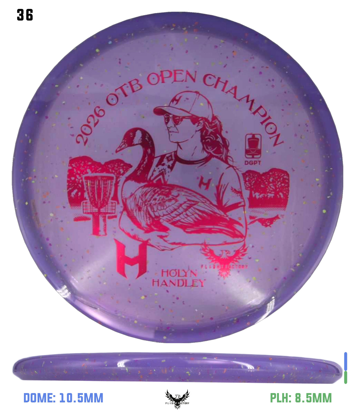 Discraft Z Confetti Zone SS - Holyn Handley 2026 OTB Champion Commemorative Disc
