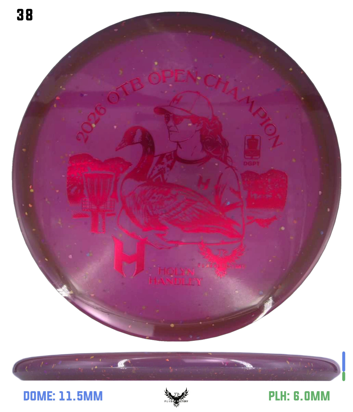 Discraft Z Confetti Zone SS - Holyn Handley 2026 OTB Champion Commemorative Disc
