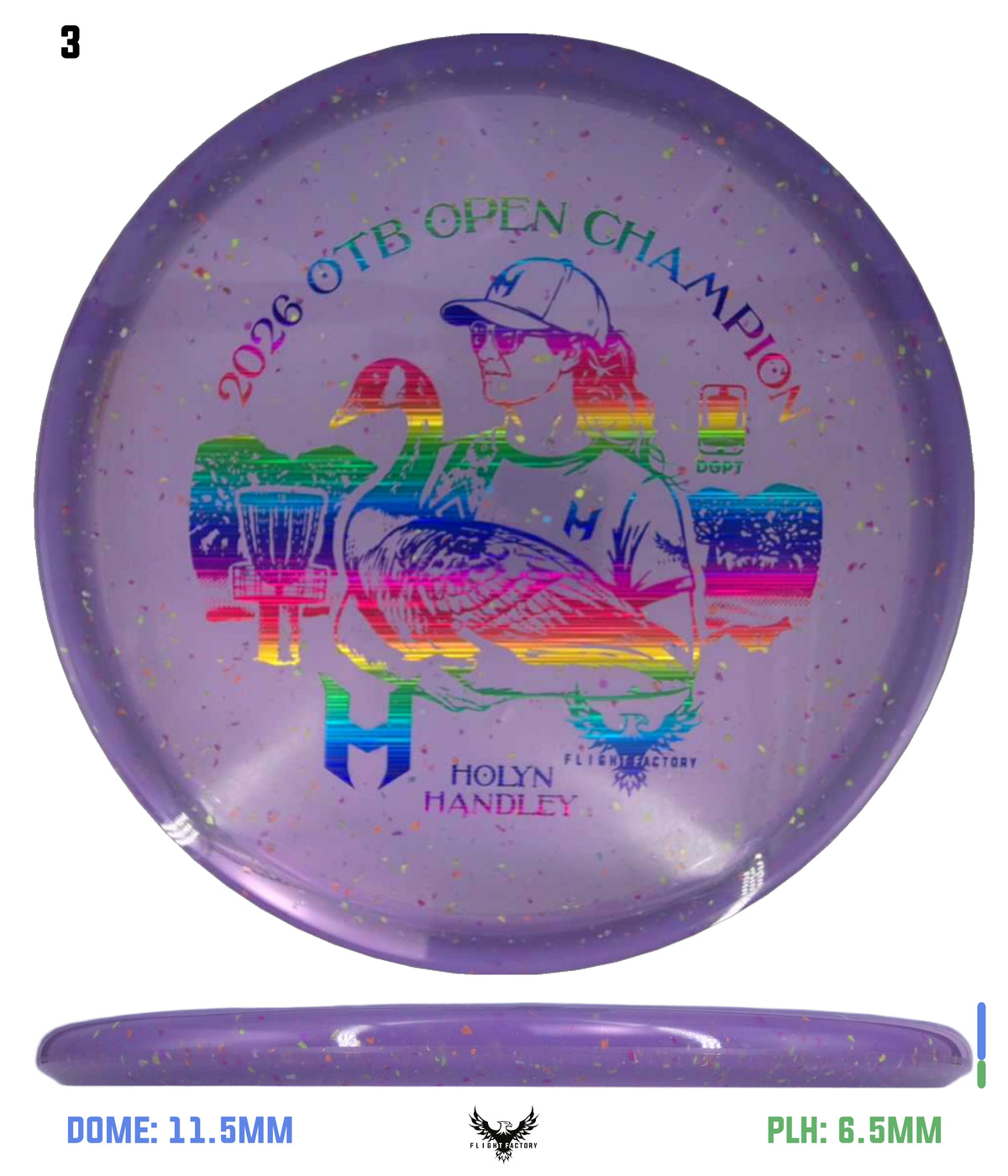 Discraft Z Confetti Zone SS - Holyn Handley 2026 OTB Champion Commemorative Disc
